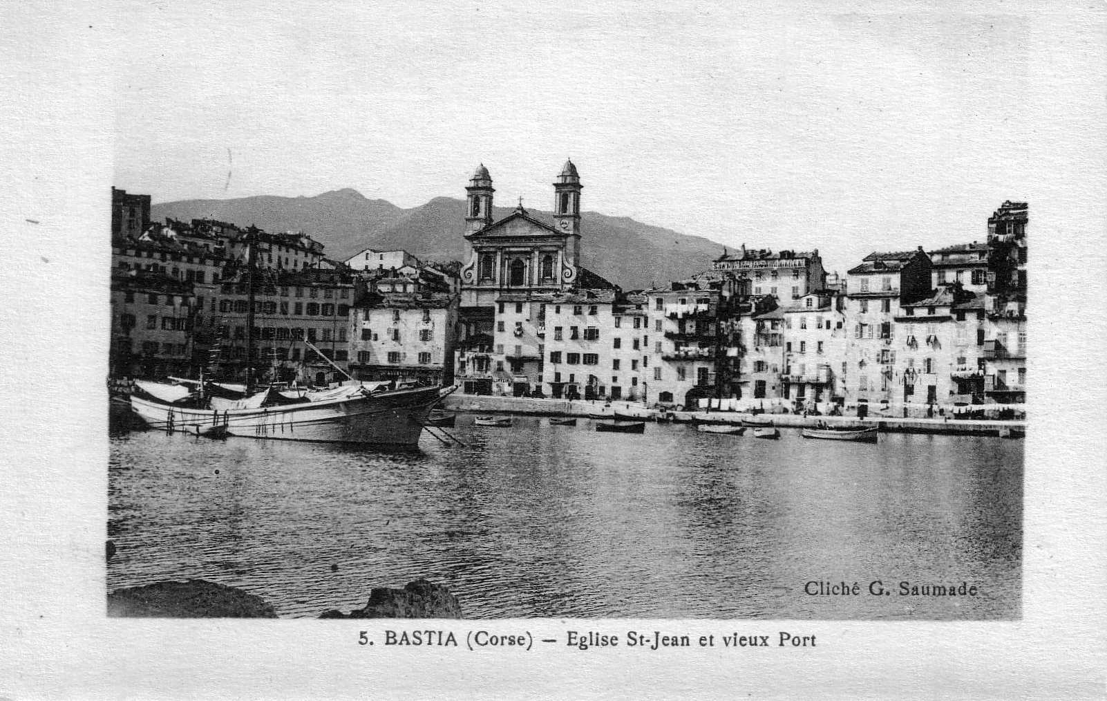 รูปถ่าย ฝรั่งเศส(France) คอร์สิคา(Corsica) โปสการ์ดเก่า(Old Postcards) บาสเทีย(Bastia) 1900-01 148