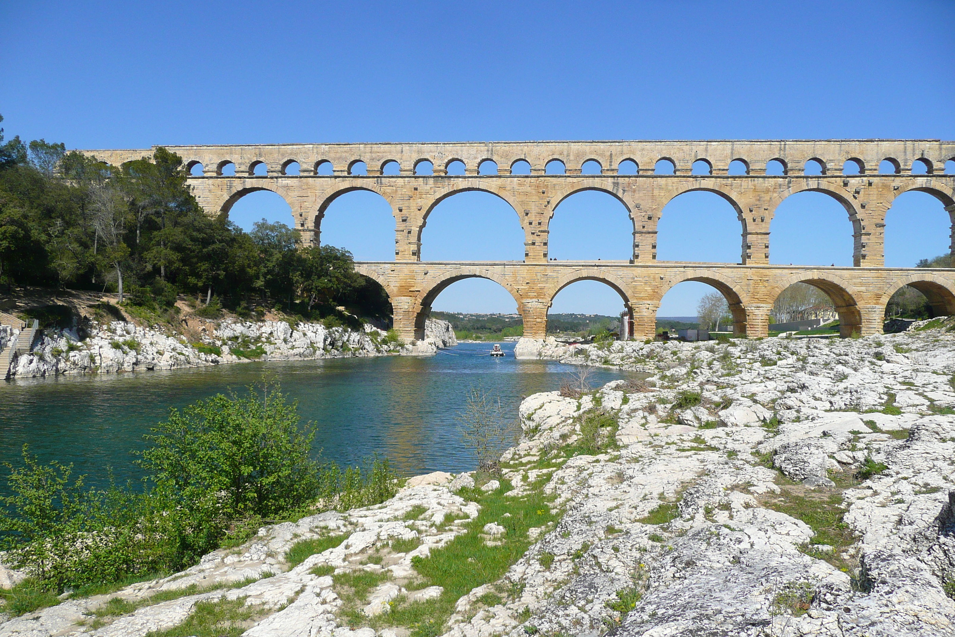 รูปถ่าย ฝรั่งเศส(France) สะพานปงดูการ์(Pont du Gard) 2008-04 70