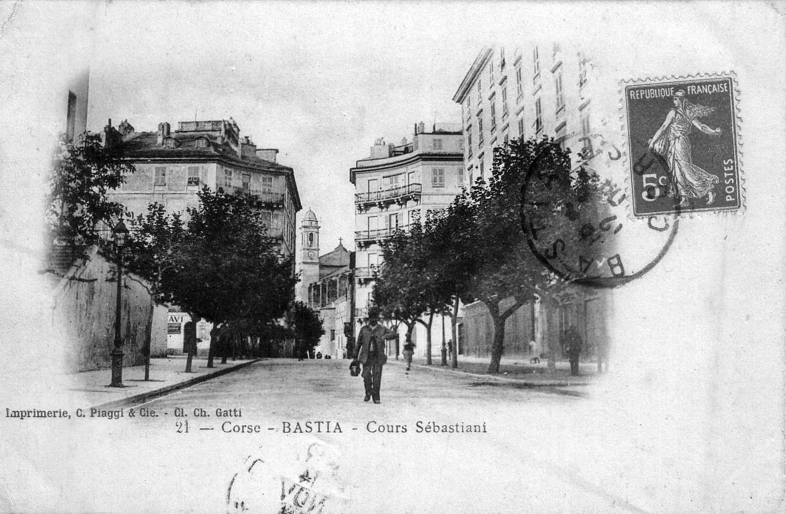 รูปถ่าย ฝรั่งเศส(France) คอร์สิคา(Corsica) โปสการ์ดเก่า(Old Postcards) บาสเทีย(Bastia) 1900-01 18