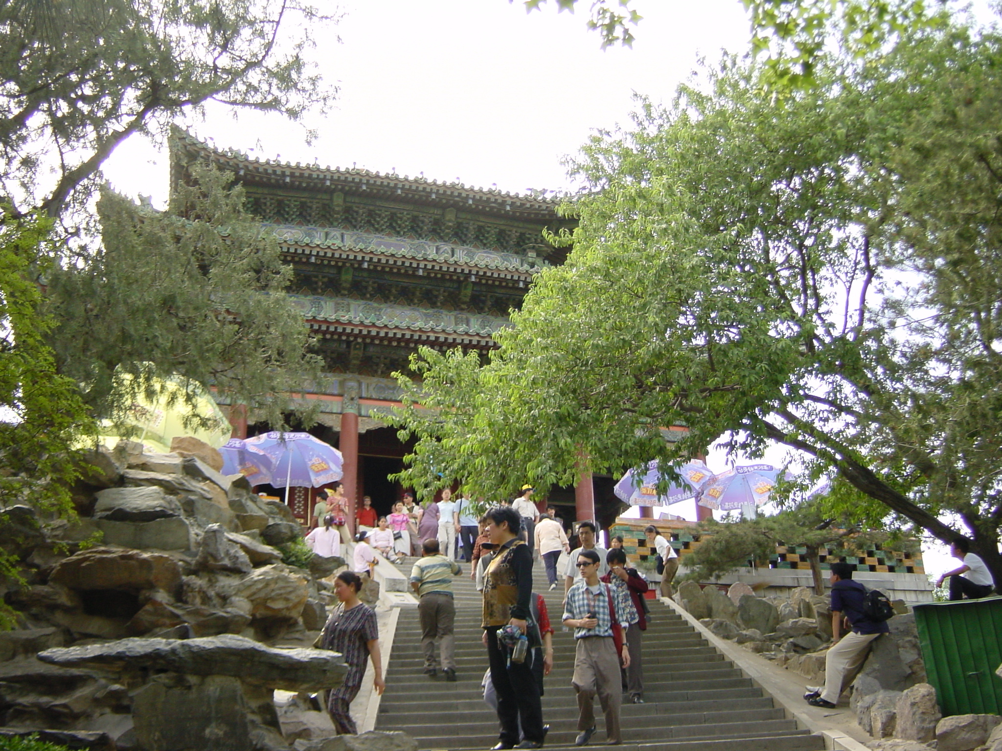รูปถ่าย จีน(China) ปักกิ่ง(Beijing) สวนสาธารณะจิ่งซาน(Beihai Park) 2002-05 24