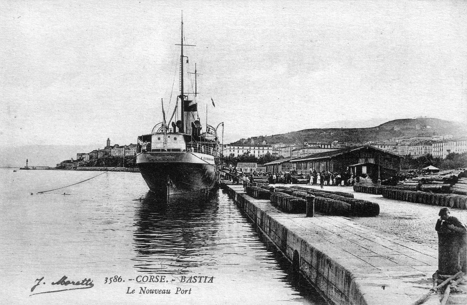 รูปถ่าย ฝรั่งเศส(France) คอร์สิคา(Corsica) โปสการ์ดเก่า(Old Postcards) บาสเทีย(Bastia) 1900-01 93