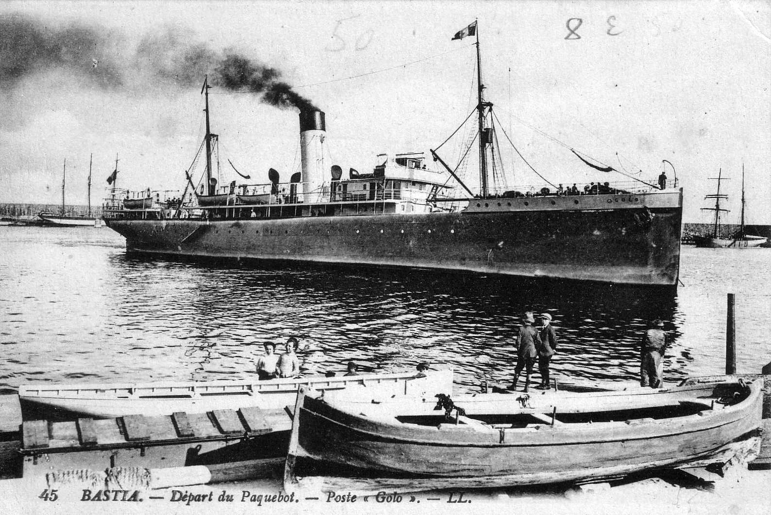 รูปถ่าย ฝรั่งเศส(France) คอร์สิคา(Corsica) โปสการ์ดเก่า(Old Postcards) บาสเทีย(Bastia) 1900-01 69