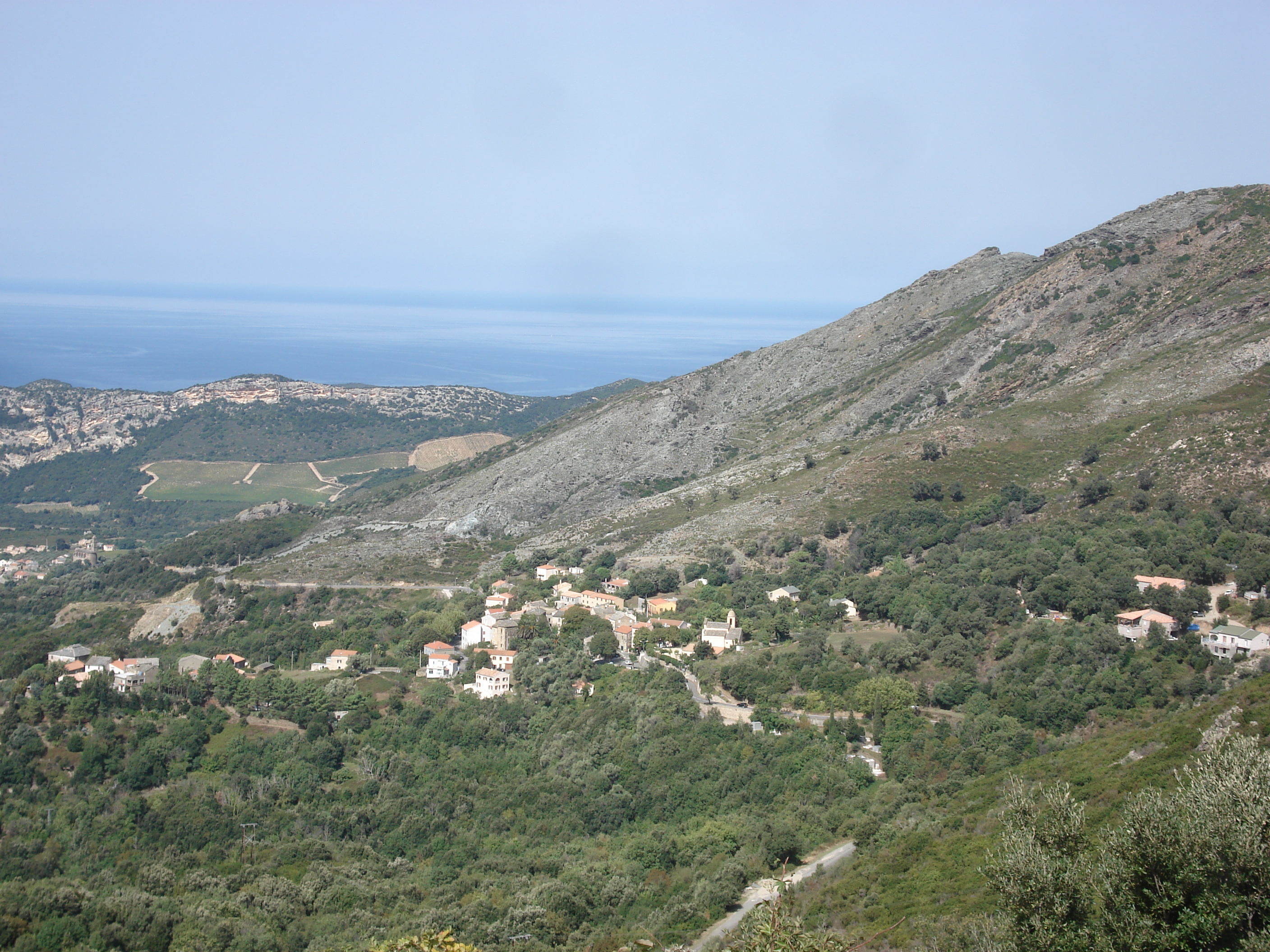 รูปถ่าย ฝรั่งเศส(France) คอร์สิคา(Corsica) ถนนจากบัสตียาไปแซ็งฟลอร็อง(Bastia to Saint Florent Road) 2006-09 18