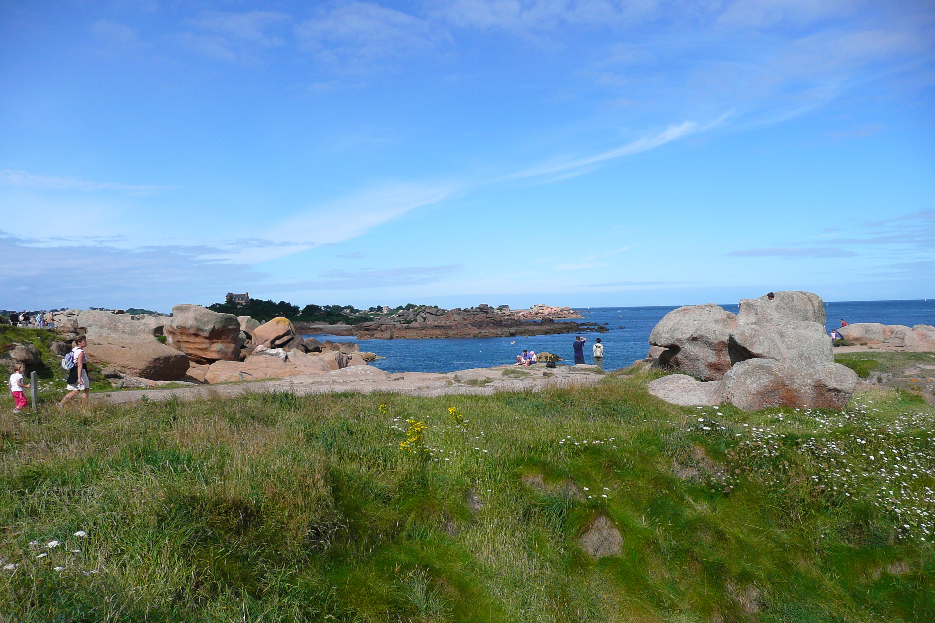 รูปถ่าย ฝรั่งเศส(France) แปร์รอส-กีแรก(Perros Guirec) หิน  แกรนิตชมพู (Cote de granite rose) 2007-08 17