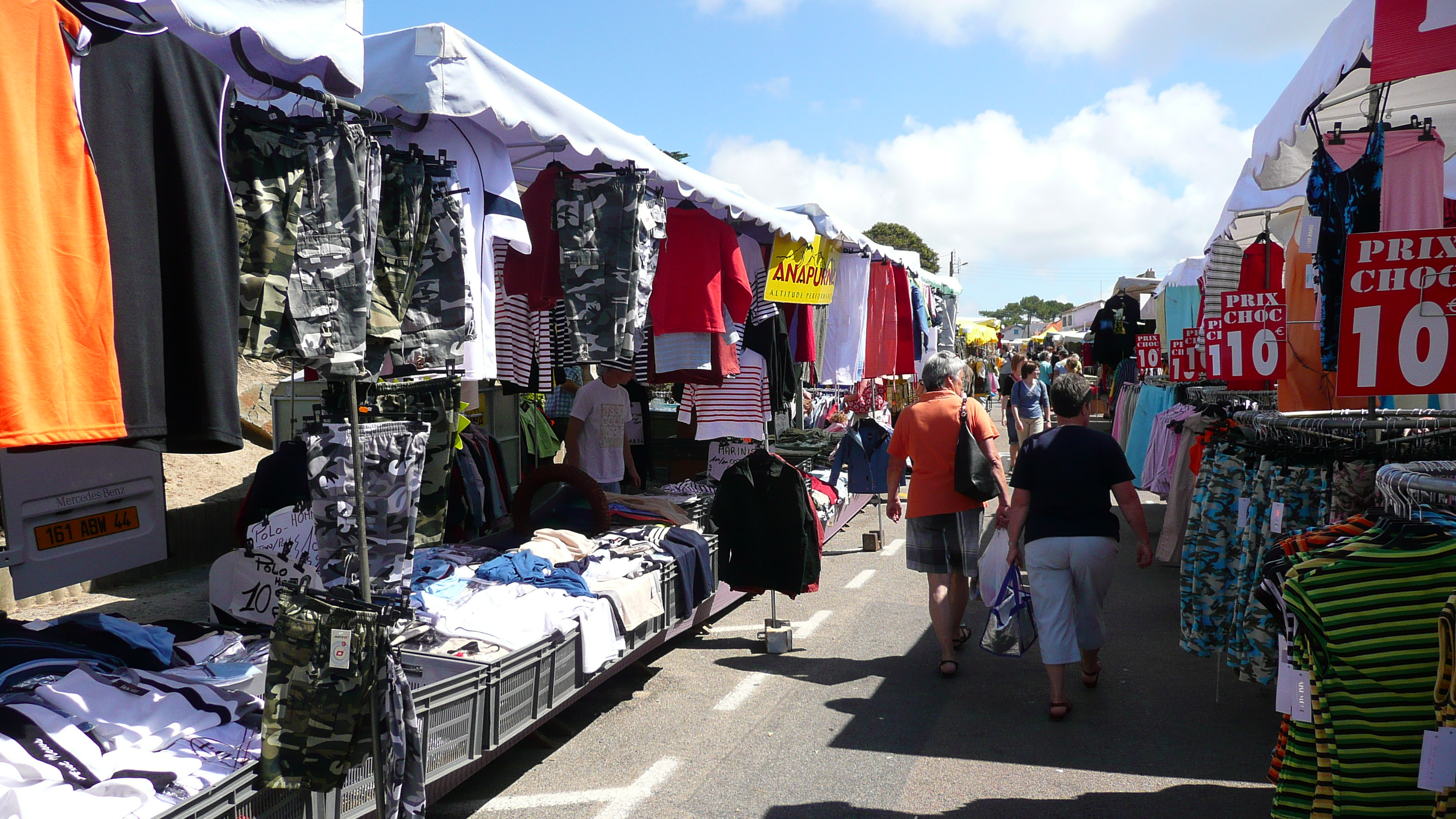 รูปถ่าย ฝรั่งเศส(France) เพรฟาย(Prefailles) ตลาดเปรฟาย(Market in Prefailles) 2007-07 1