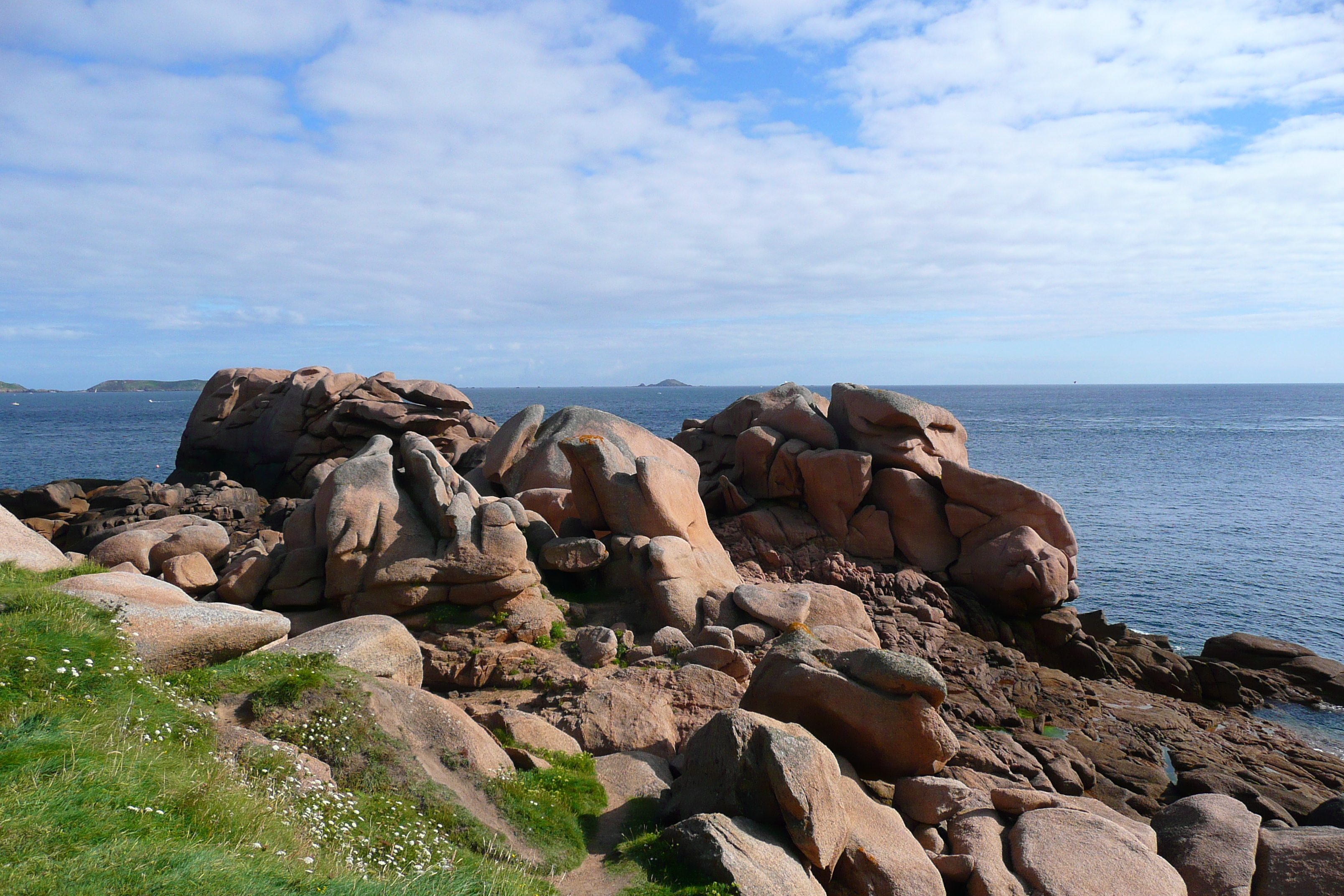 รูปถ่าย ฝรั่งเศส(France) แปร์รอส-กีแรก(Perros Guirec) หิน  แกรนิตชมพู (Cote de granite rose) 2007-08 43