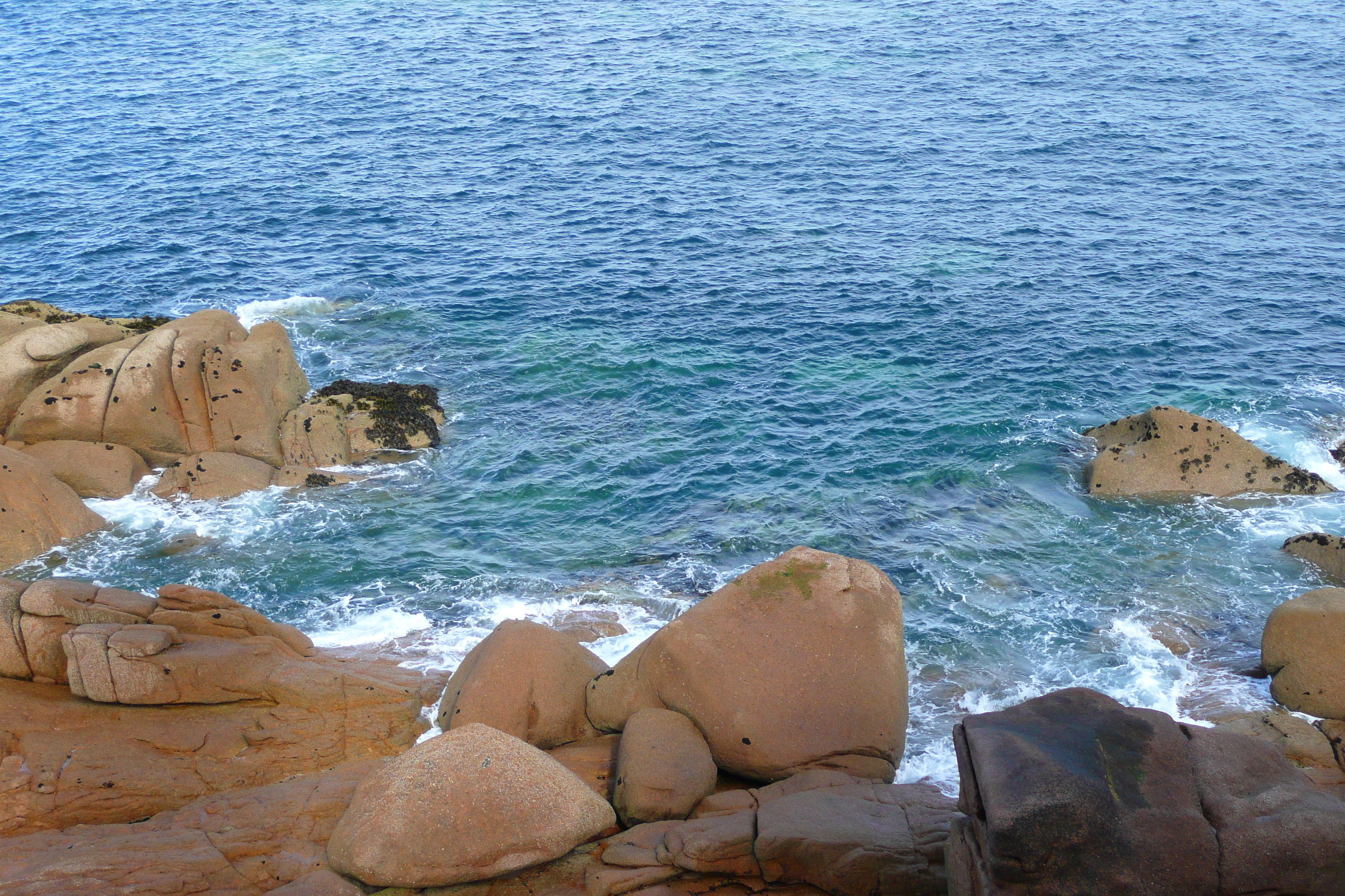 รูปถ่าย ฝรั่งเศส(France) แปร์รอส-กีแรก(Perros Guirec) หิน  แกรนิตชมพู (Cote de granite rose) 2007-08 44