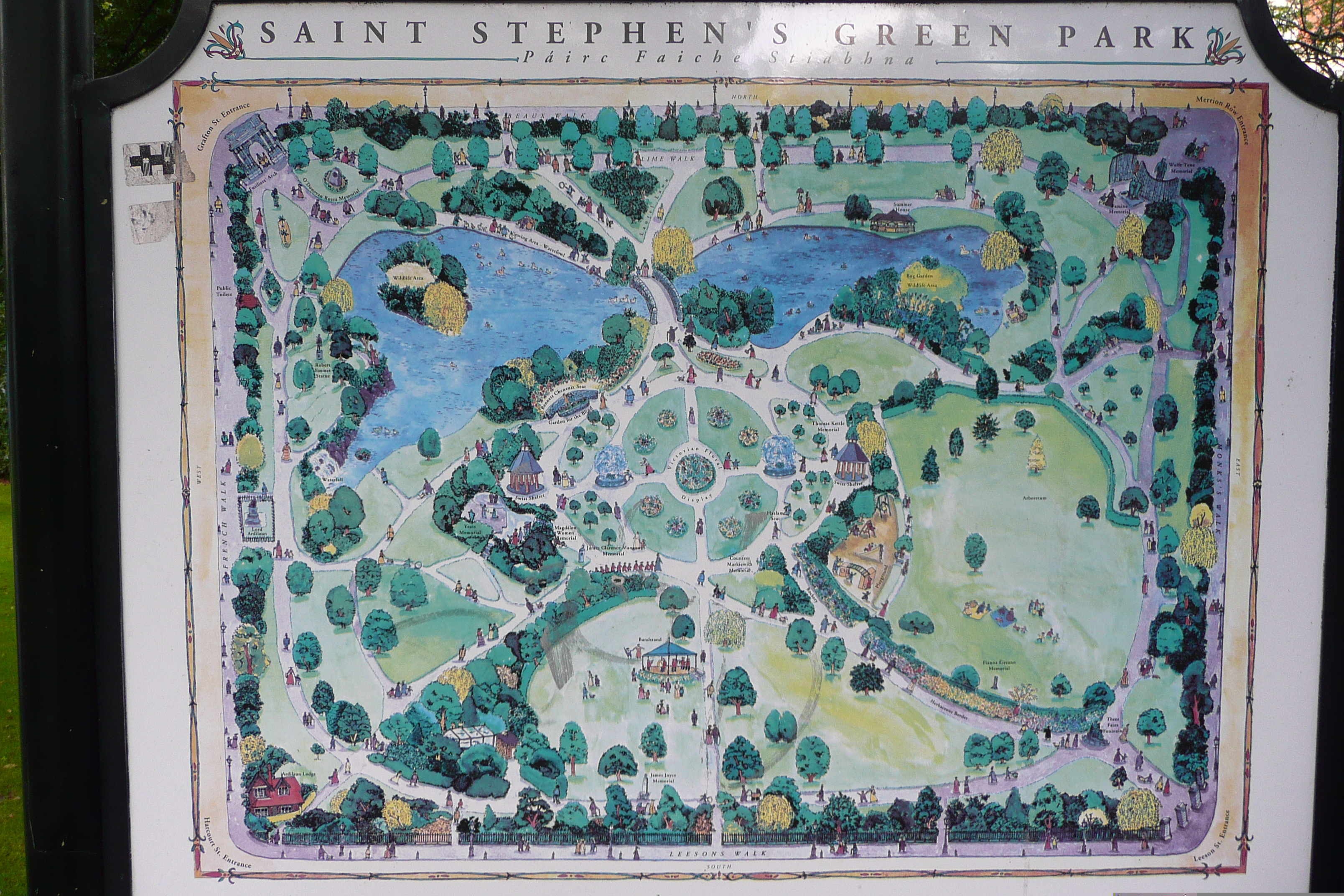 รูปถ่าย ไอร์แลนด์(Ireland) ดับลิน(Dublin) สวนเซนต์สตีเฟนส์กรีน(St. Stephen's Green) 2008-09 16