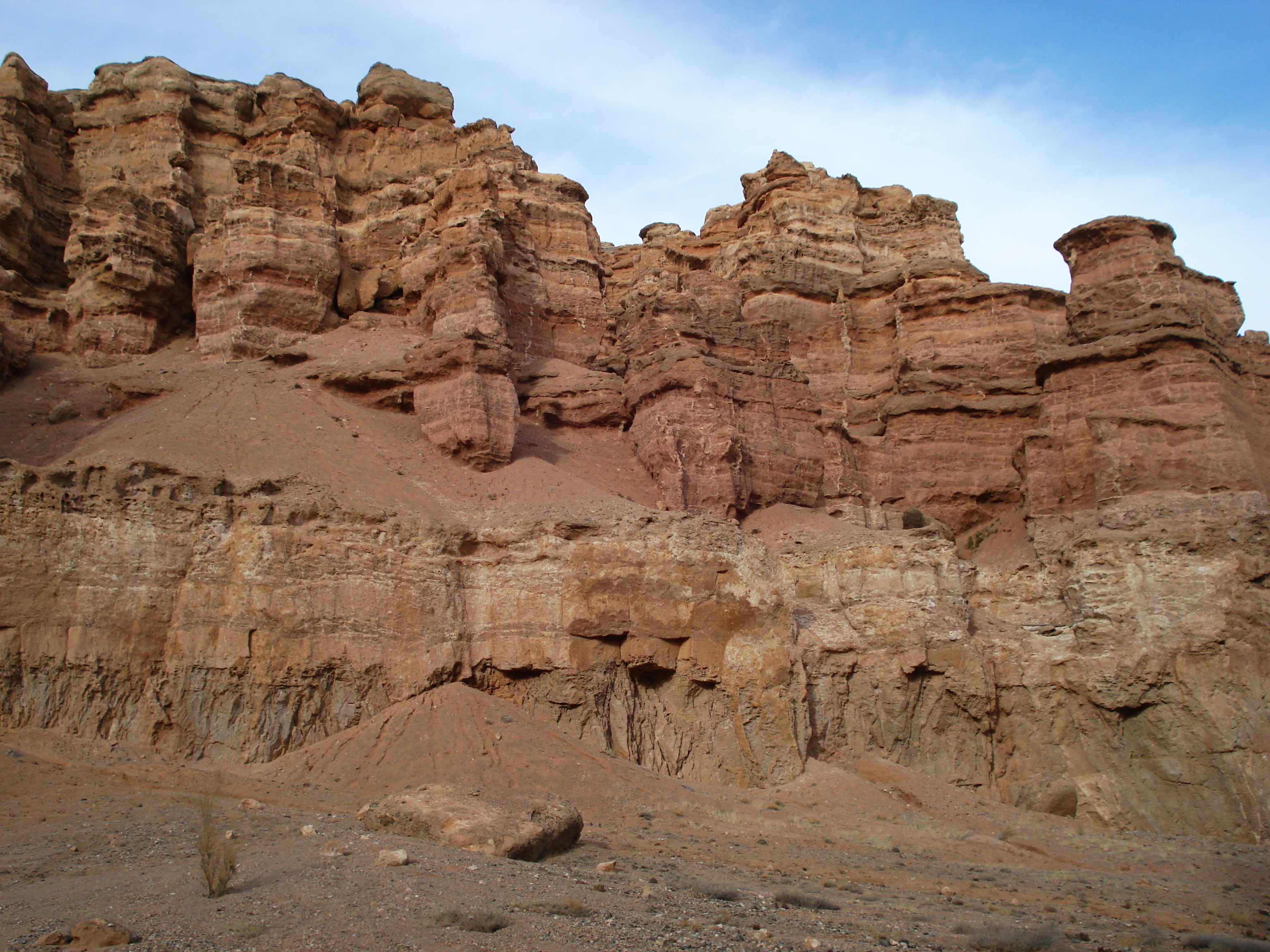 รูปถ่าย คาซัคสถาน(Kazakhstan) หุบผาชารึน(Charyn Canyon) 2007-03 77
