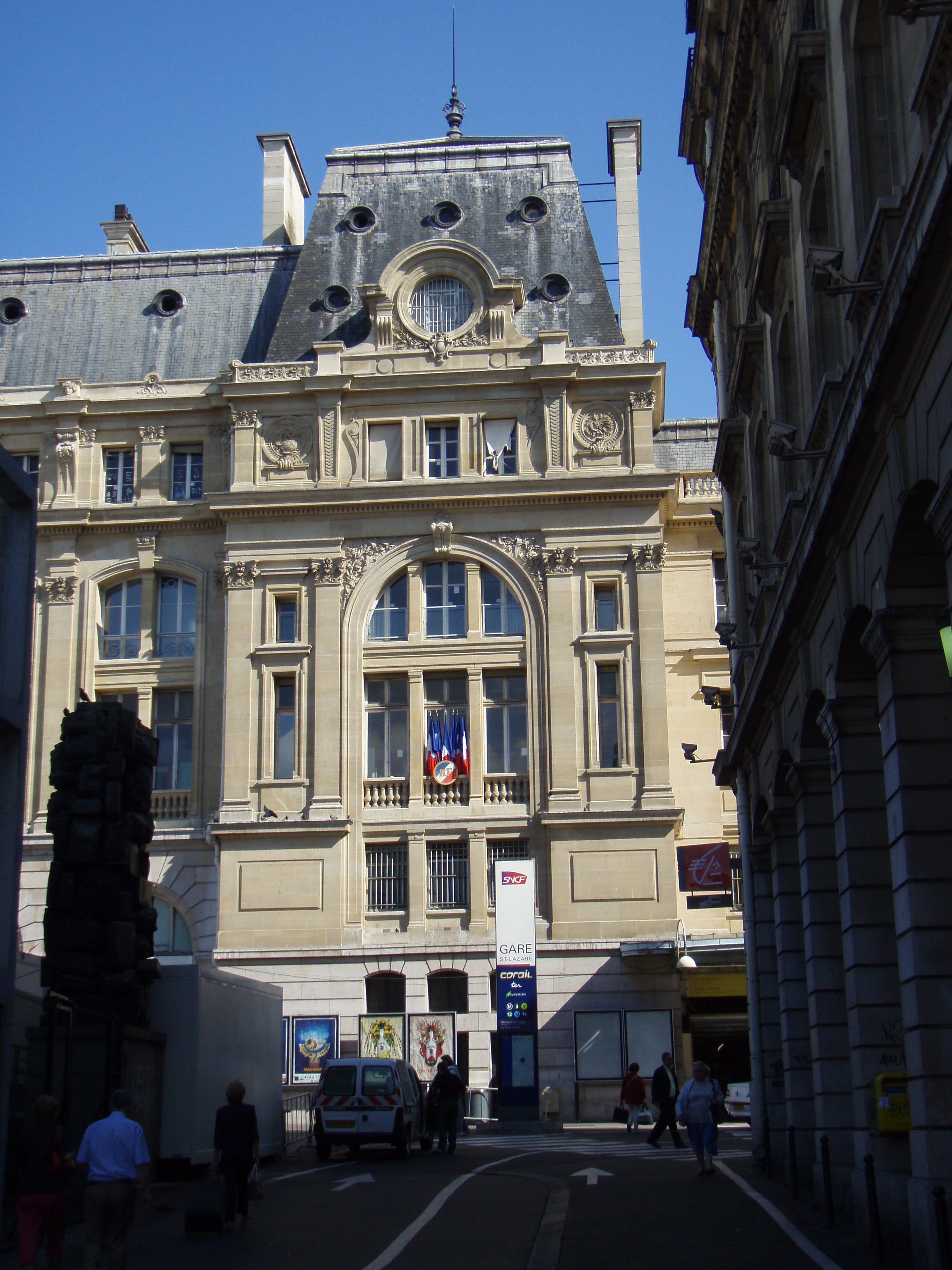รูปถ่าย ฝรั่งเศส(France) ปารีส(Paris) สถานีรถไฟแซ็ง-ลาซาร์(Gare St Lazare) 2007-07 8