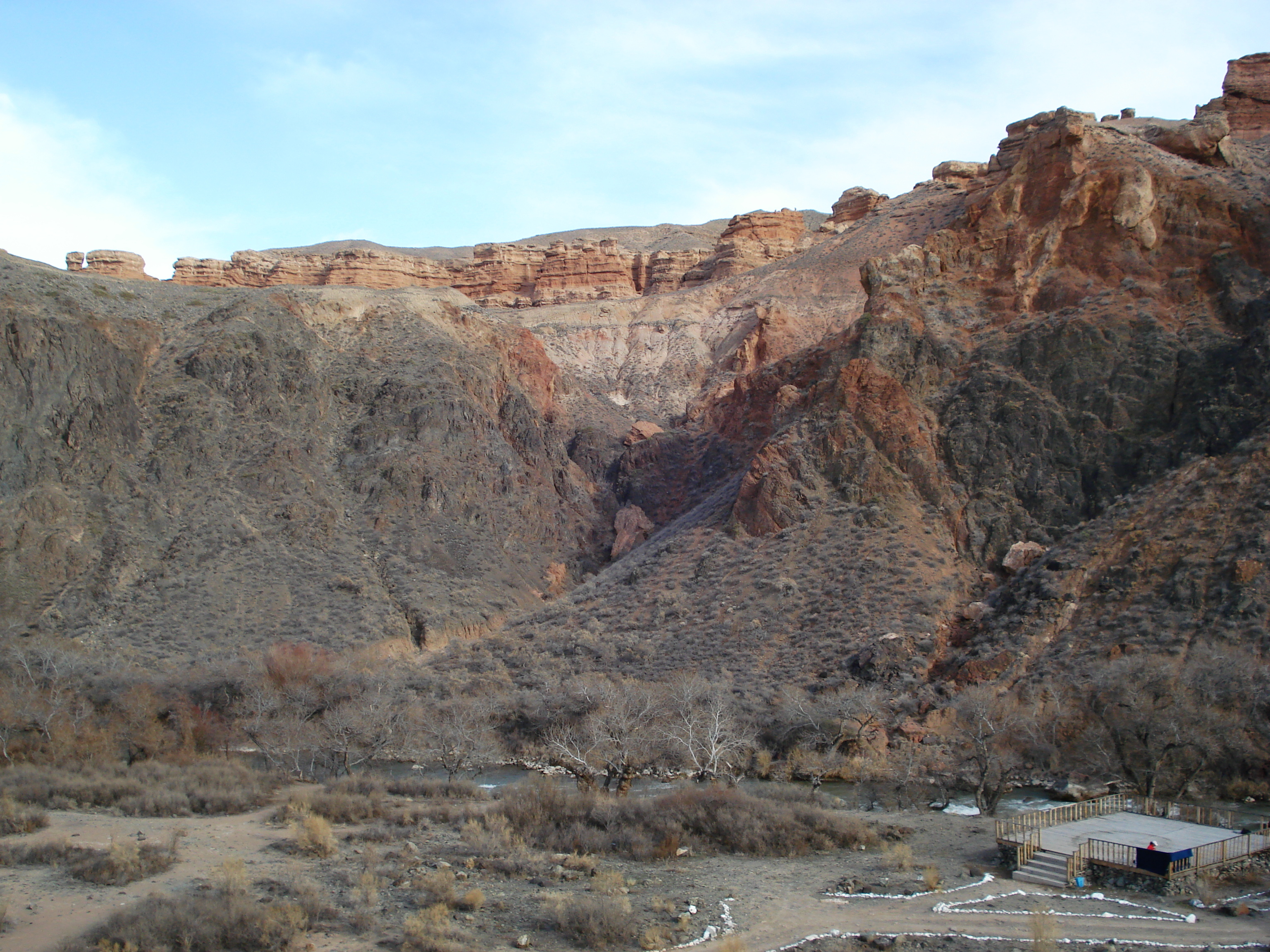 รูปถ่าย คาซัคสถาน(Kazakhstan) หุบผาชารึน(Charyn Canyon) 2007-03 184