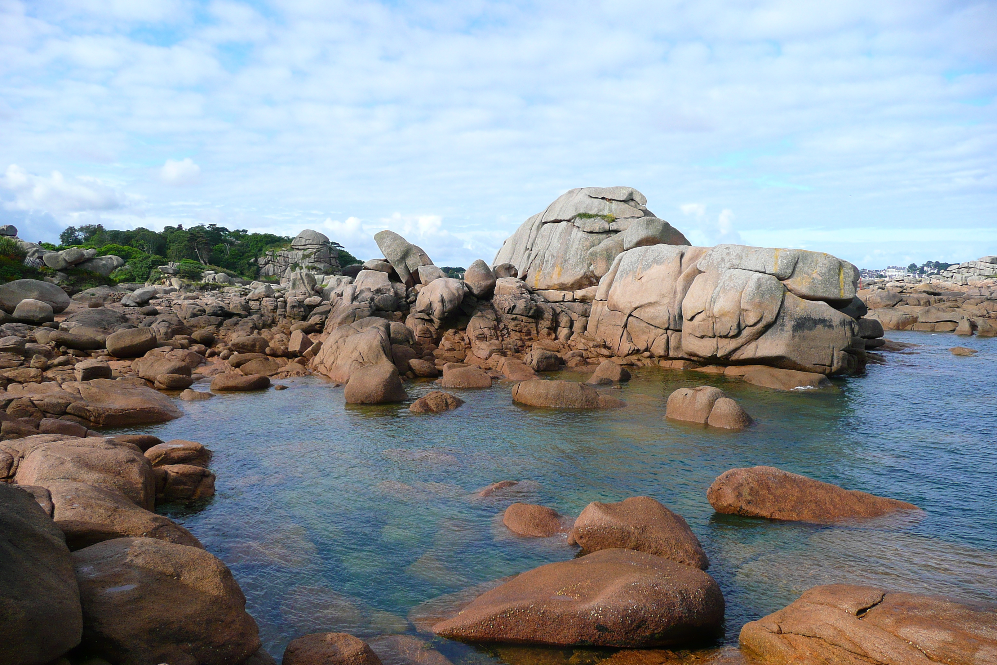 รูปถ่าย ฝรั่งเศส(France) แปร์รอส-กีแรก(Perros Guirec) หิน  แกรนิตชมพู (Cote de granite rose) 2007-08 58