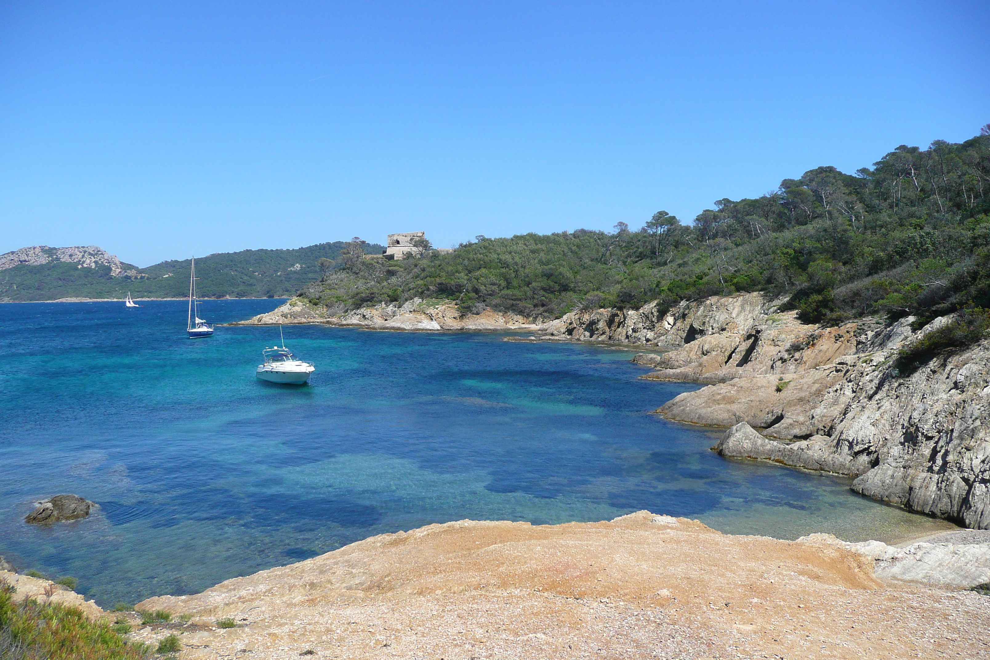 รูปถ่าย ฝรั่งเศส(France) เกาะปอร์เกอรอล(Porquerolles Island) แหลมเลอแก็ง(Pointe du Lequin) 2008-05 5