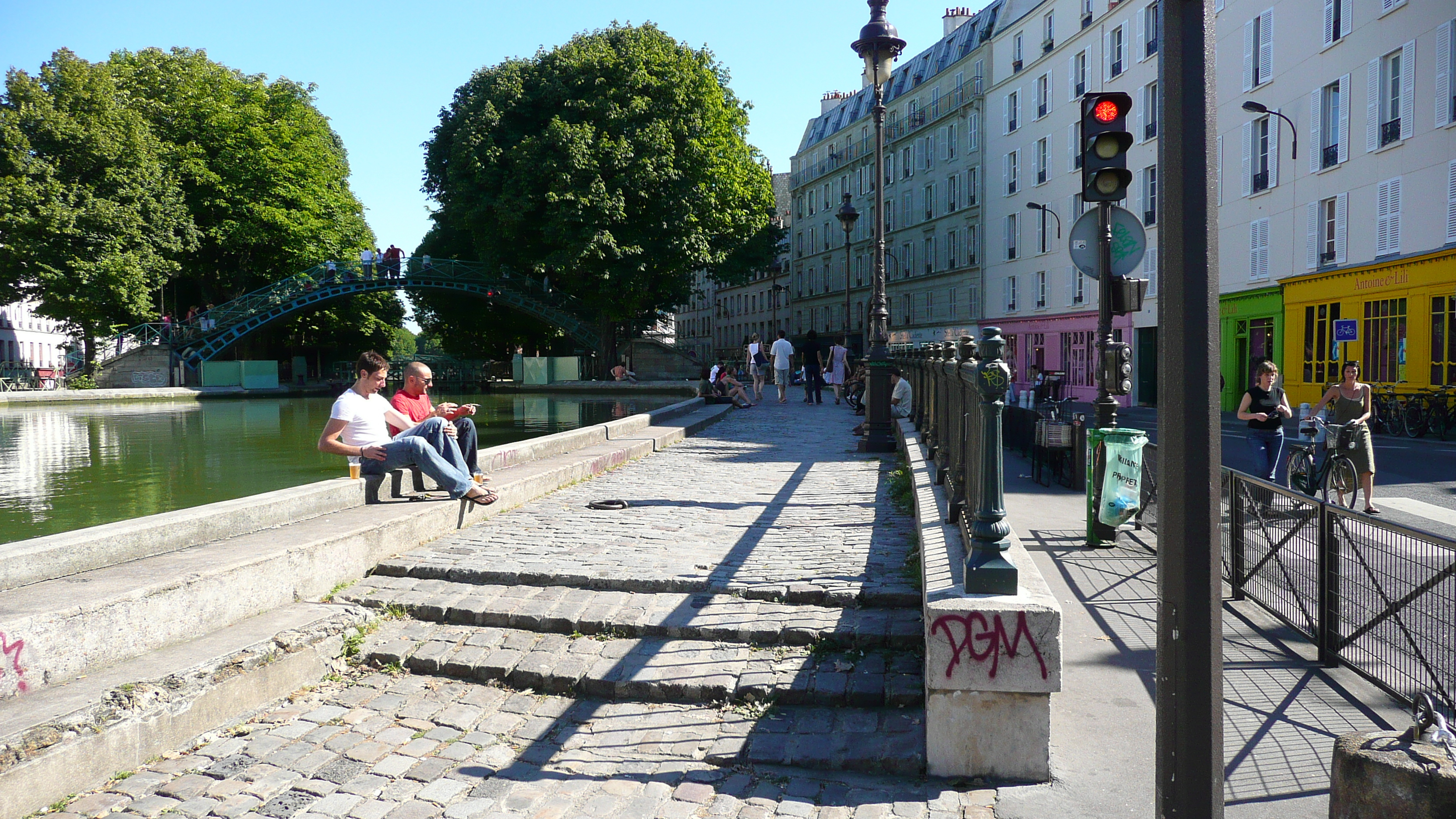 รูปถ่าย ฝรั่งเศส(France) ปารีส(Paris) คลองแซ็ง-มาร์แต็ง(Canal St Martin) 2007-08 155