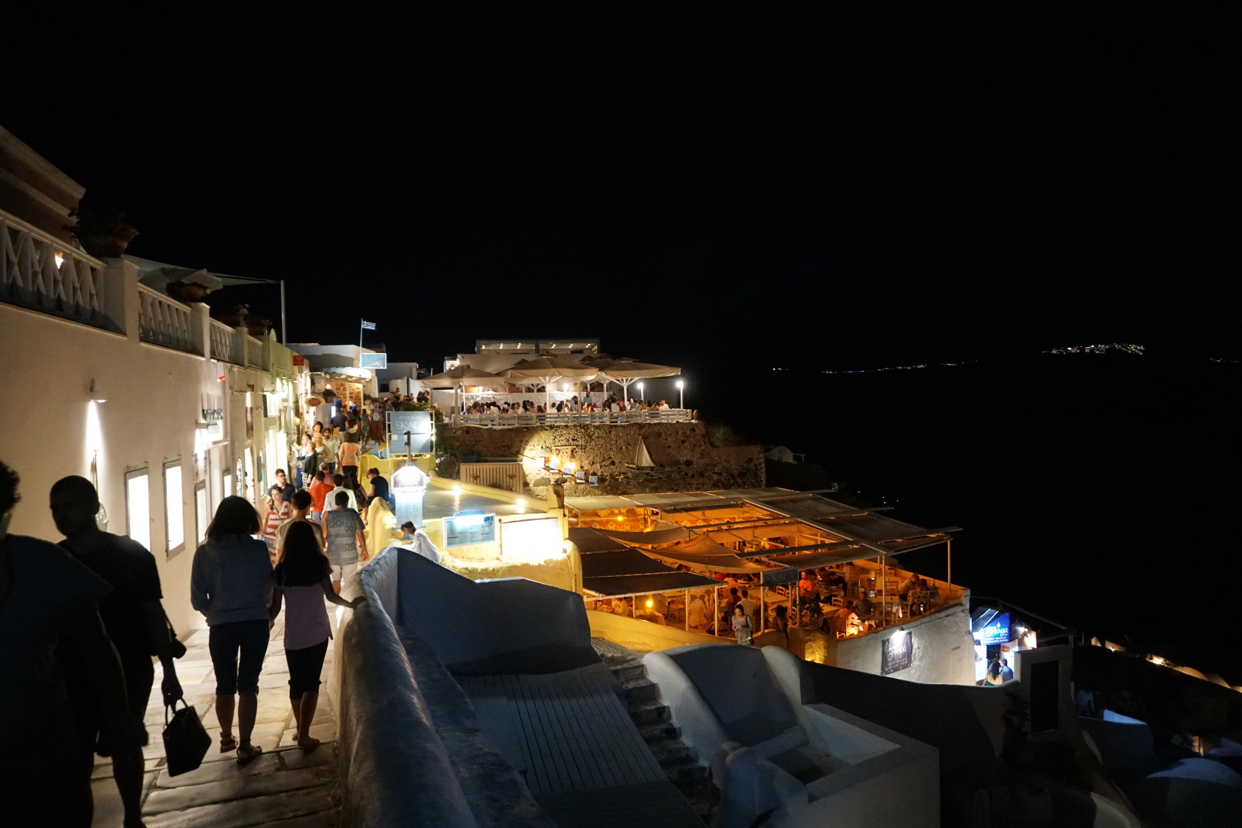 รูปถ่าย กรีก(Greece) ซานโตรินี(Santorini) โอยา(Oia) โอยายามค่ำคืน(Oia by Night) 2016-07 11