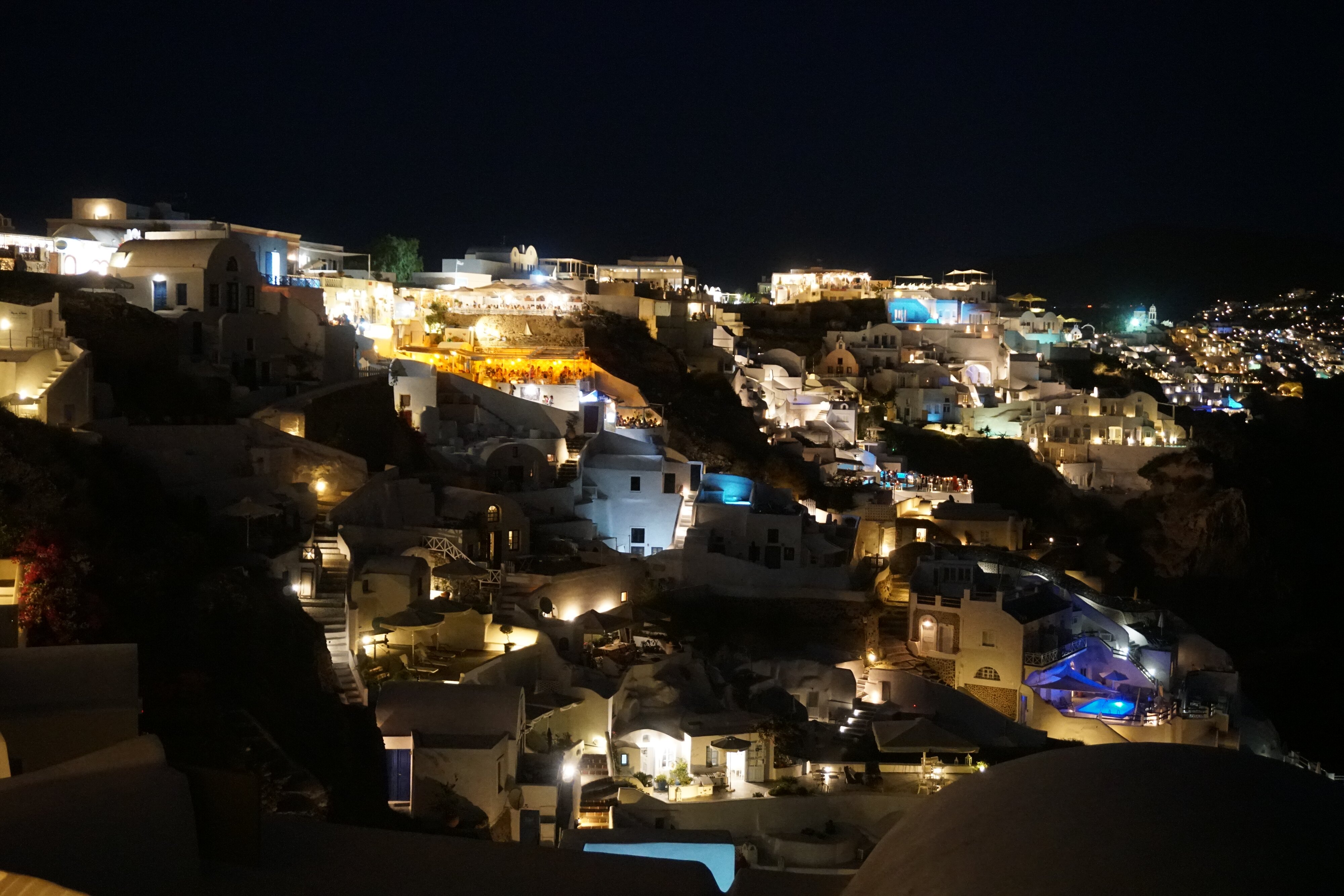 รูปถ่าย กรีก(Greece) ซานโตรินี(Santorini) โอยา(Oia) โอยายามค่ำคืน(Oia by Night) 2016-07 5