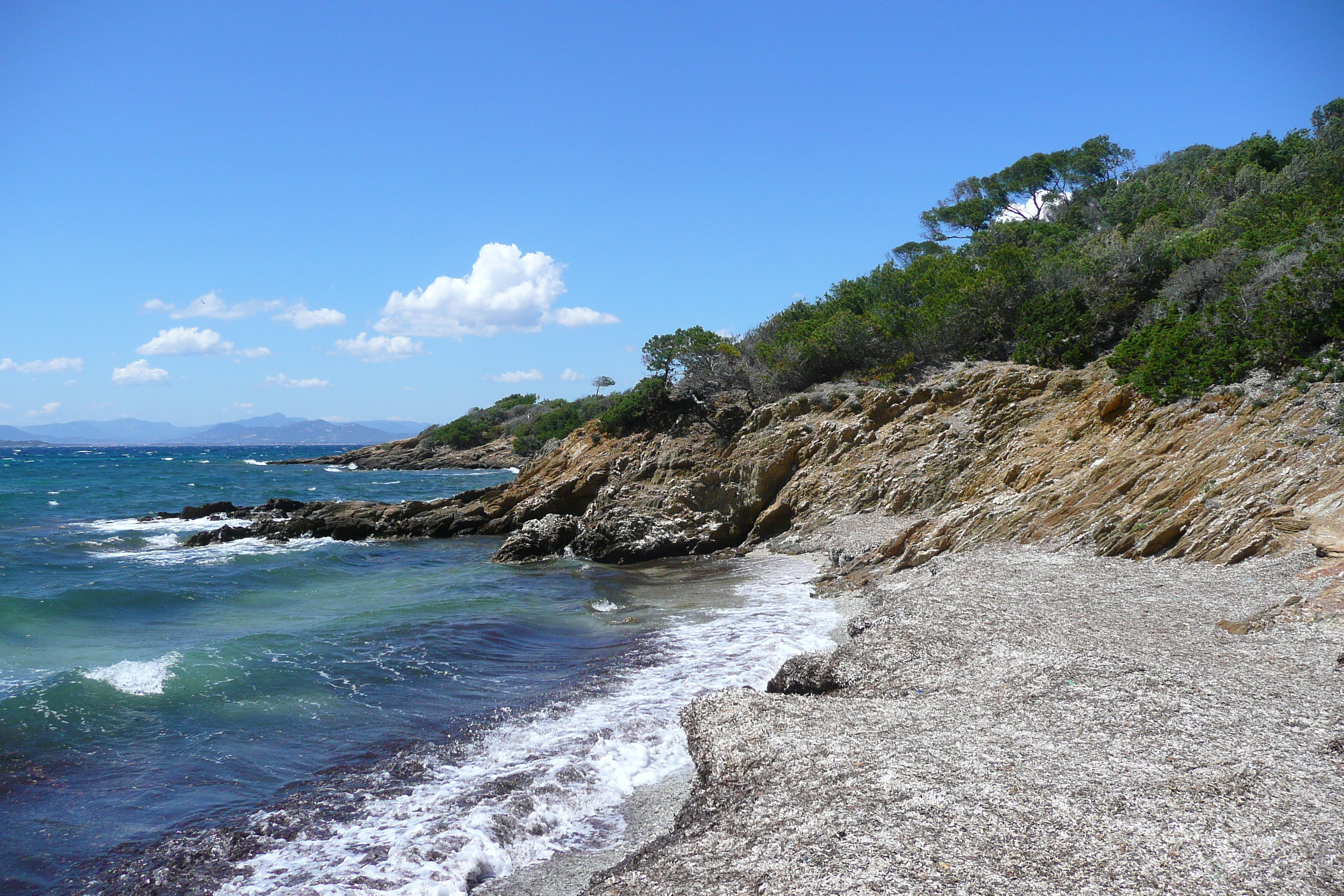 รูปถ่าย ฝรั่งเศส(France) เกาะปอร์เกอรอล(Porquerolles Island) หาดเลอแก็ง(Lequin beach) 2008-05 14
