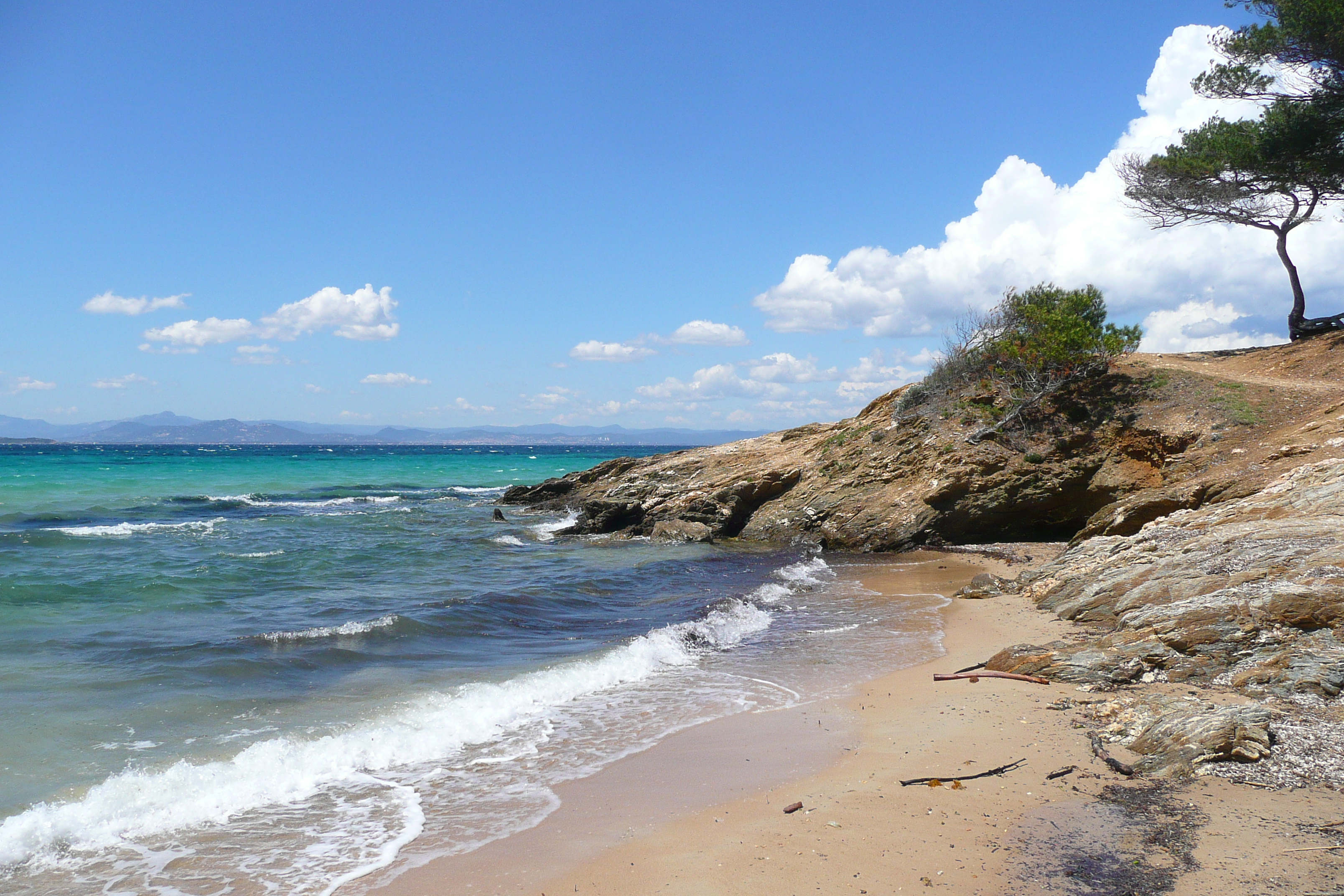 รูปถ่าย ฝรั่งเศส(France) เกาะปอร์เกอรอล(Porquerolles Island) หาดกูร์ตาด(Courtade beach) 2008-05 19