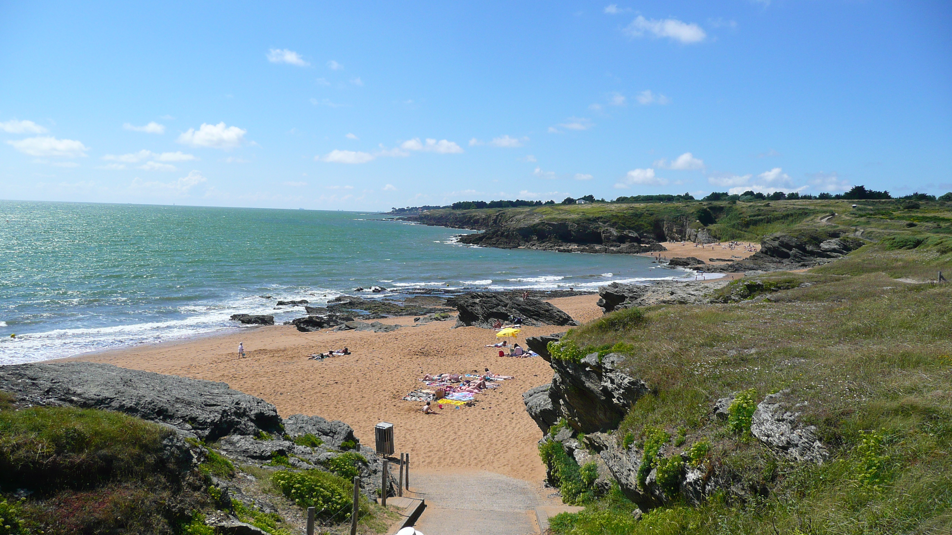 รูปถ่าย ฝรั่งเศส(France) ปอร์นิค(Pornic) หาดเลตัง(Plage de l'etang) 2007-07 38