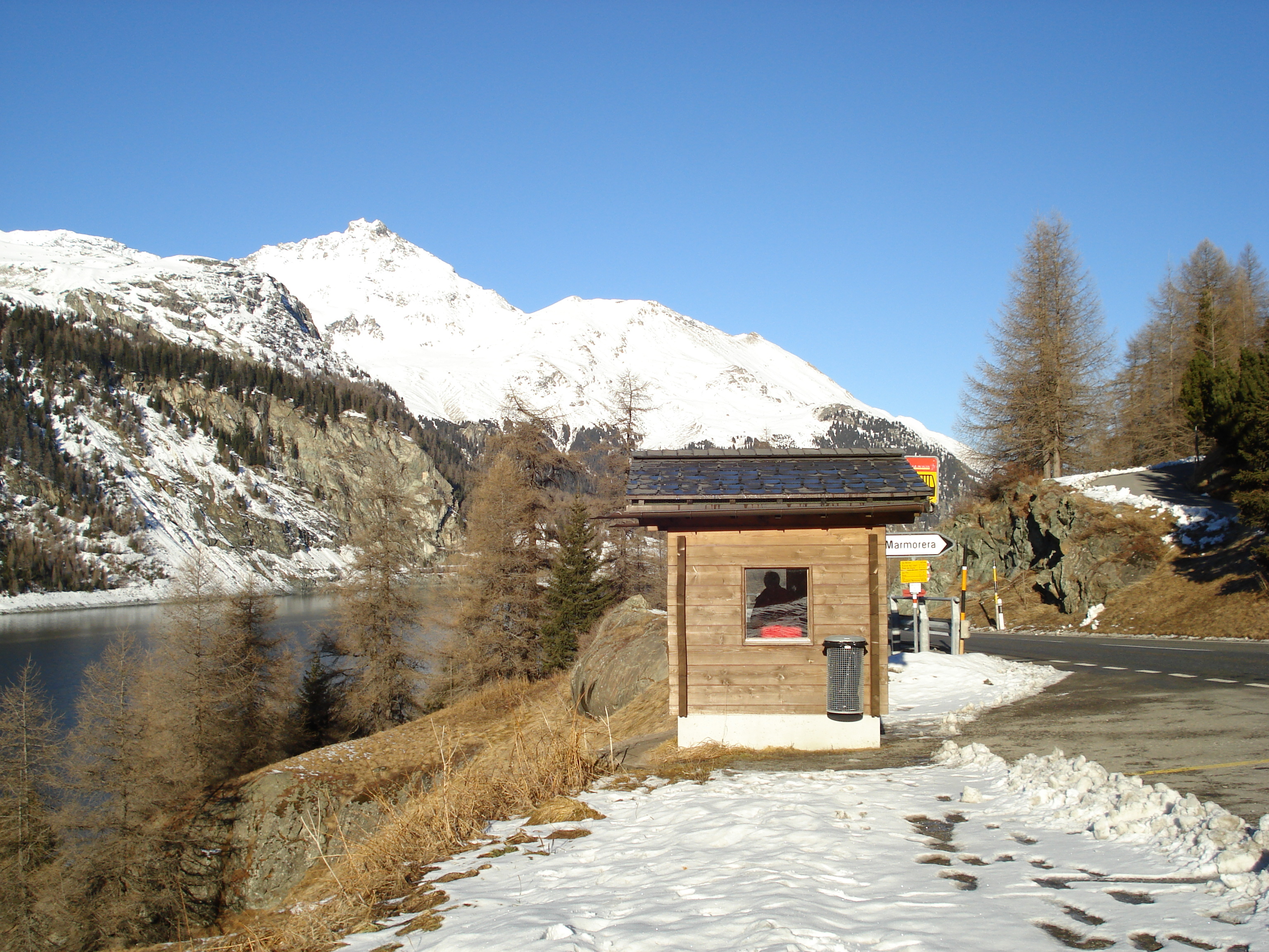 รูปถ่าย สวิสเซอร์แลนด์(Switzerland) ถนนจากคูร์ไปเซนต์มอริตซ์(Chur to St Moritz Road) 2007-01 116