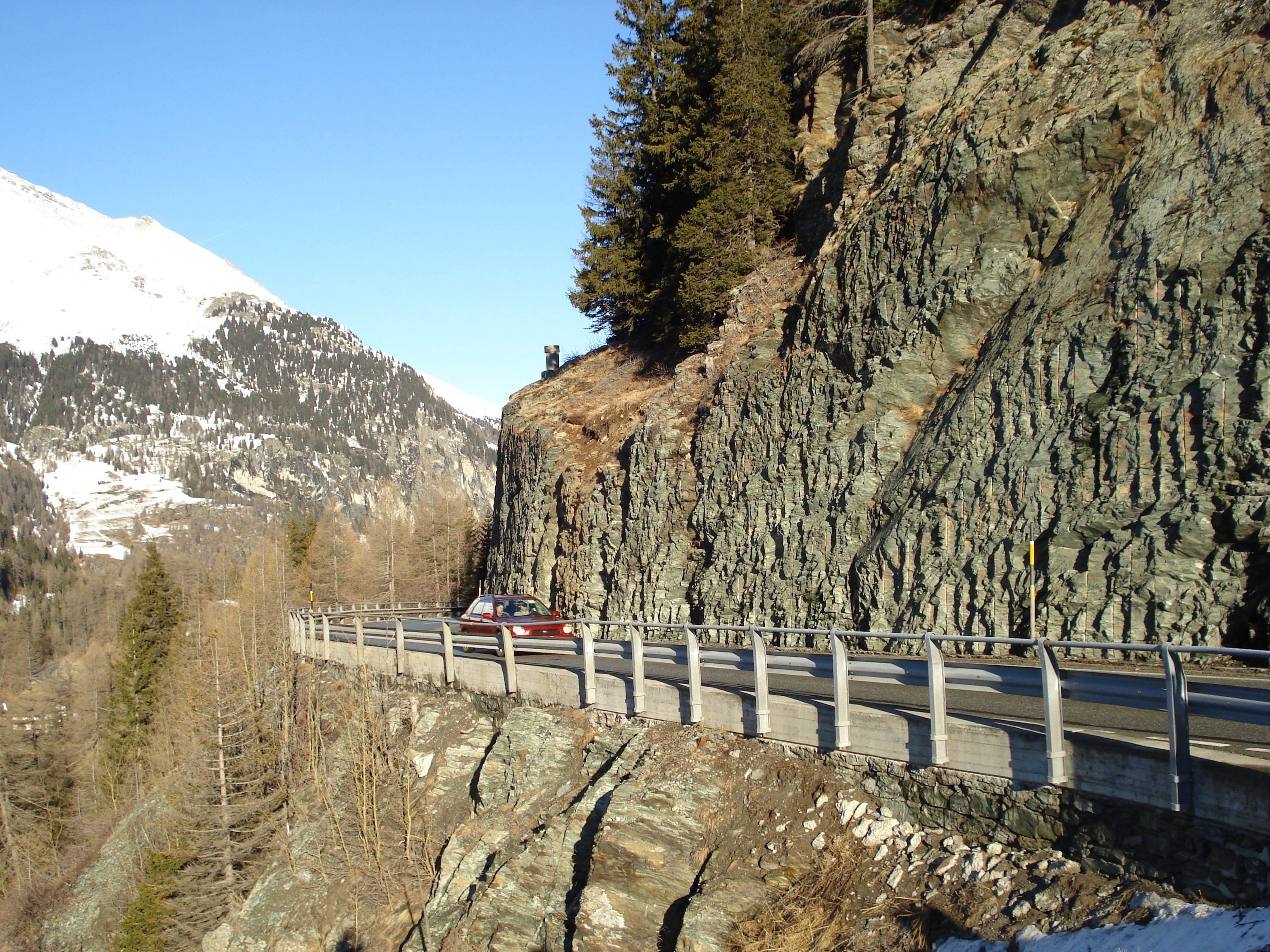 รูปถ่าย สวิสเซอร์แลนด์(Switzerland) ถนนจากคูร์ไปเซนต์มอริตซ์(Chur to St Moritz Road) 2007-01 109