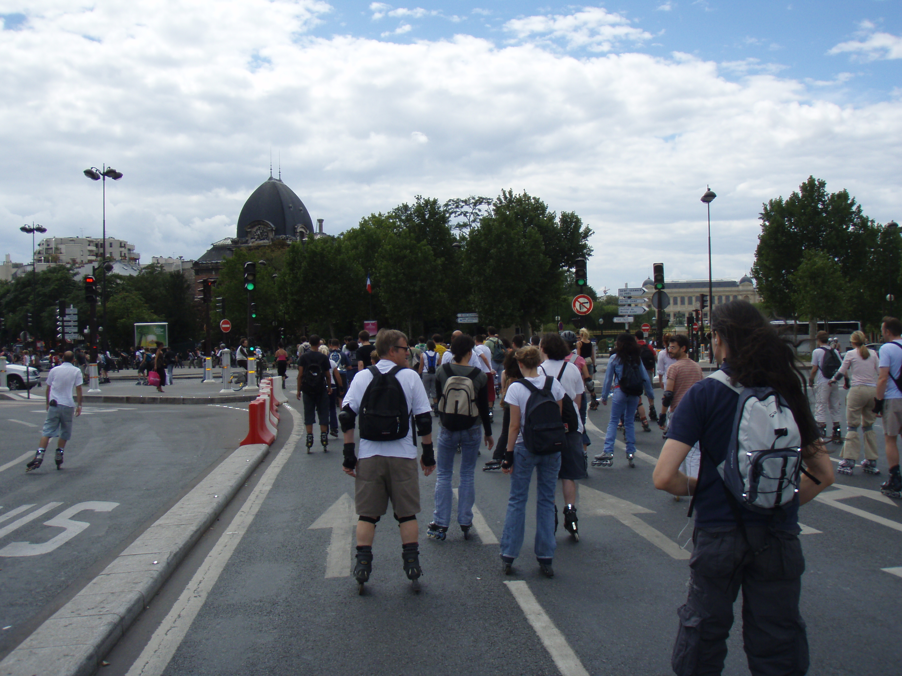 รูปถ่าย ฝรั่งเศส(France) ปารีส(Paris) เล่นสเก็ตในปารีส(Randonnee Roller et Coquillages) 2007-07 137