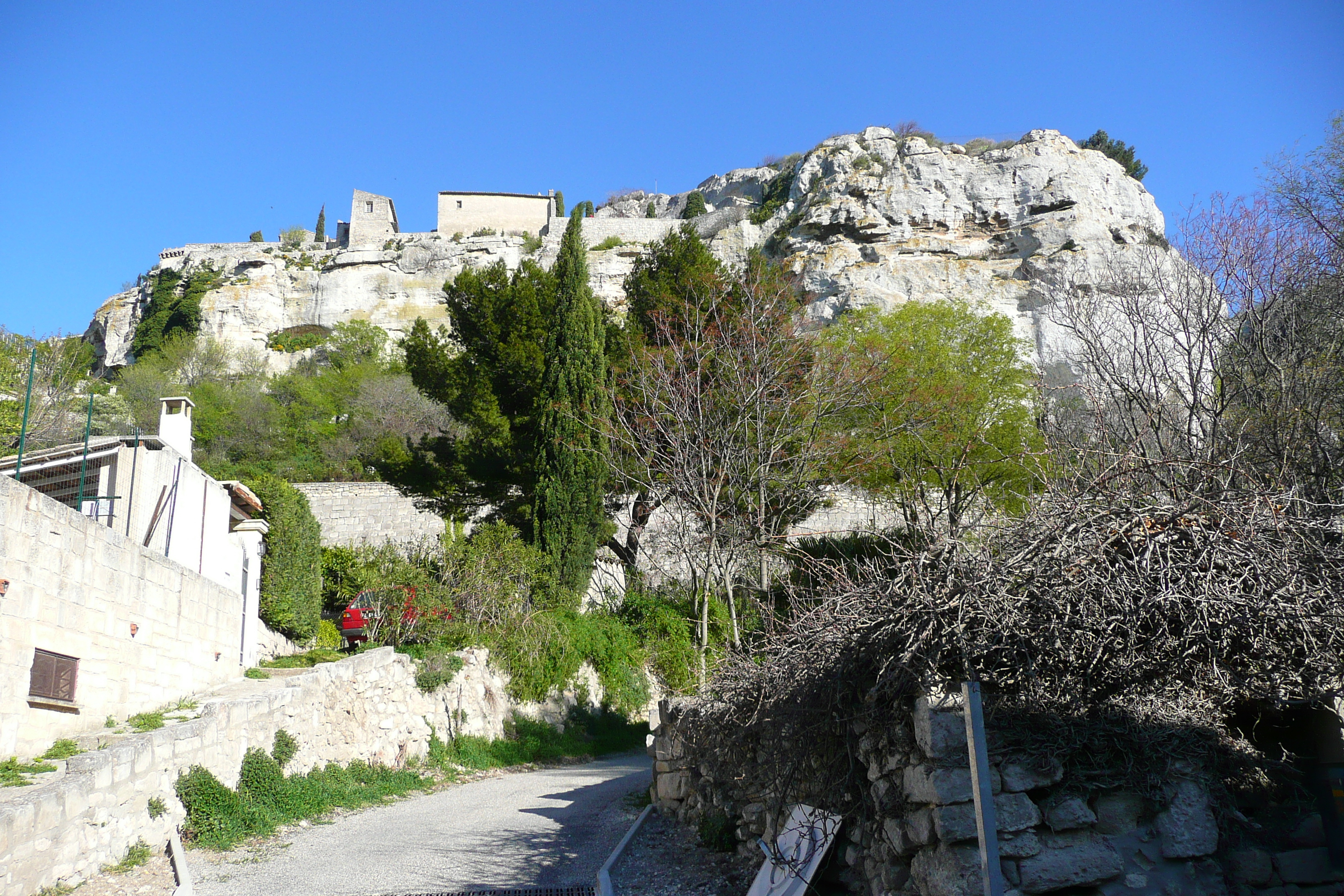 รูปถ่าย ฝรั่งเศส(France) เลส์โบเดอโพรว็องซ์(Baux de Provence) หมู่บ้านโบเดอโพรว็องส์(Baux de Provence Village) 2008-04 8