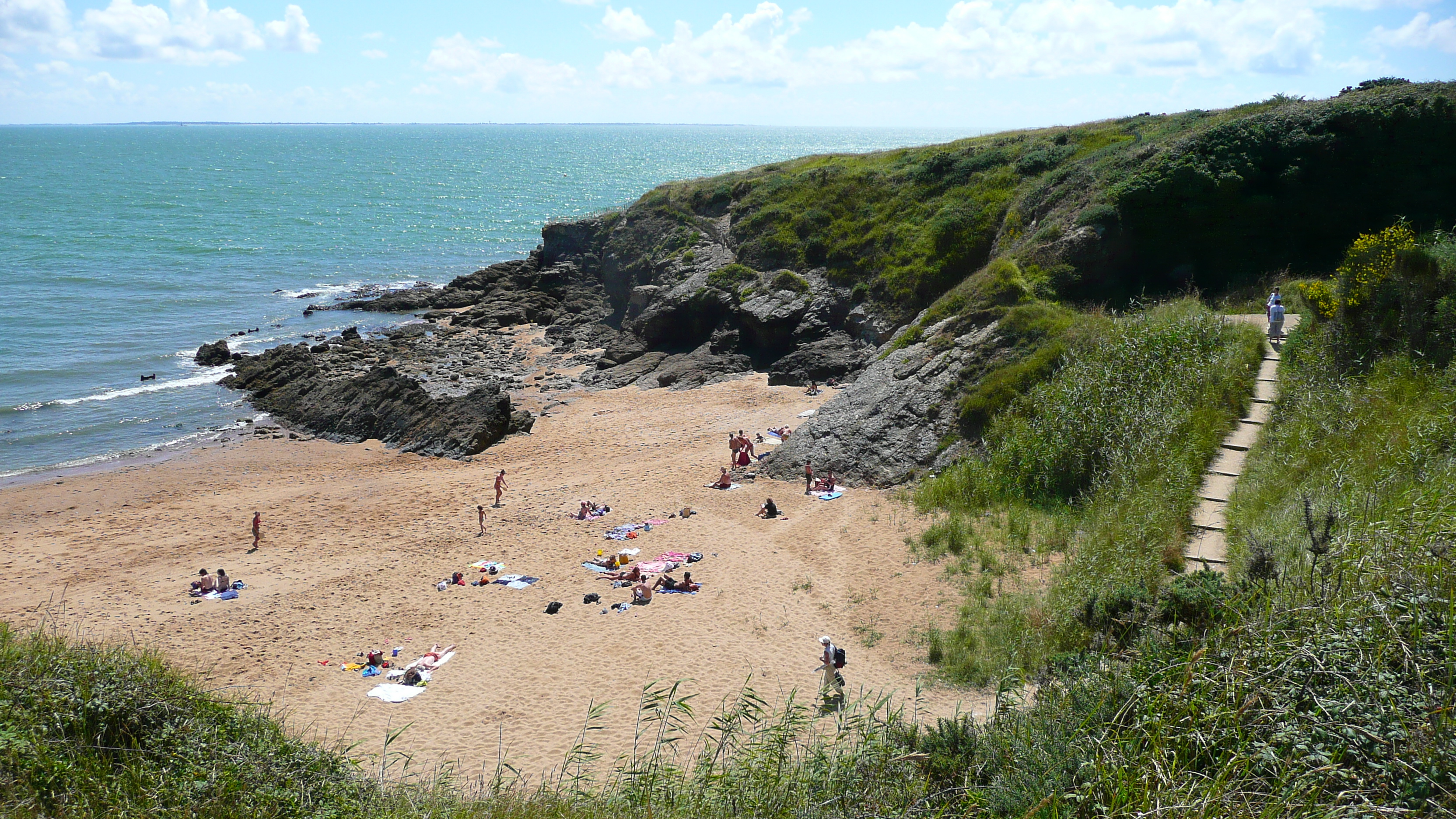 รูปถ่าย ฝรั่งเศส(France) ปอร์นิค(Pornic) หาดเลตัง(Plage de l'etang) 2007-07 4