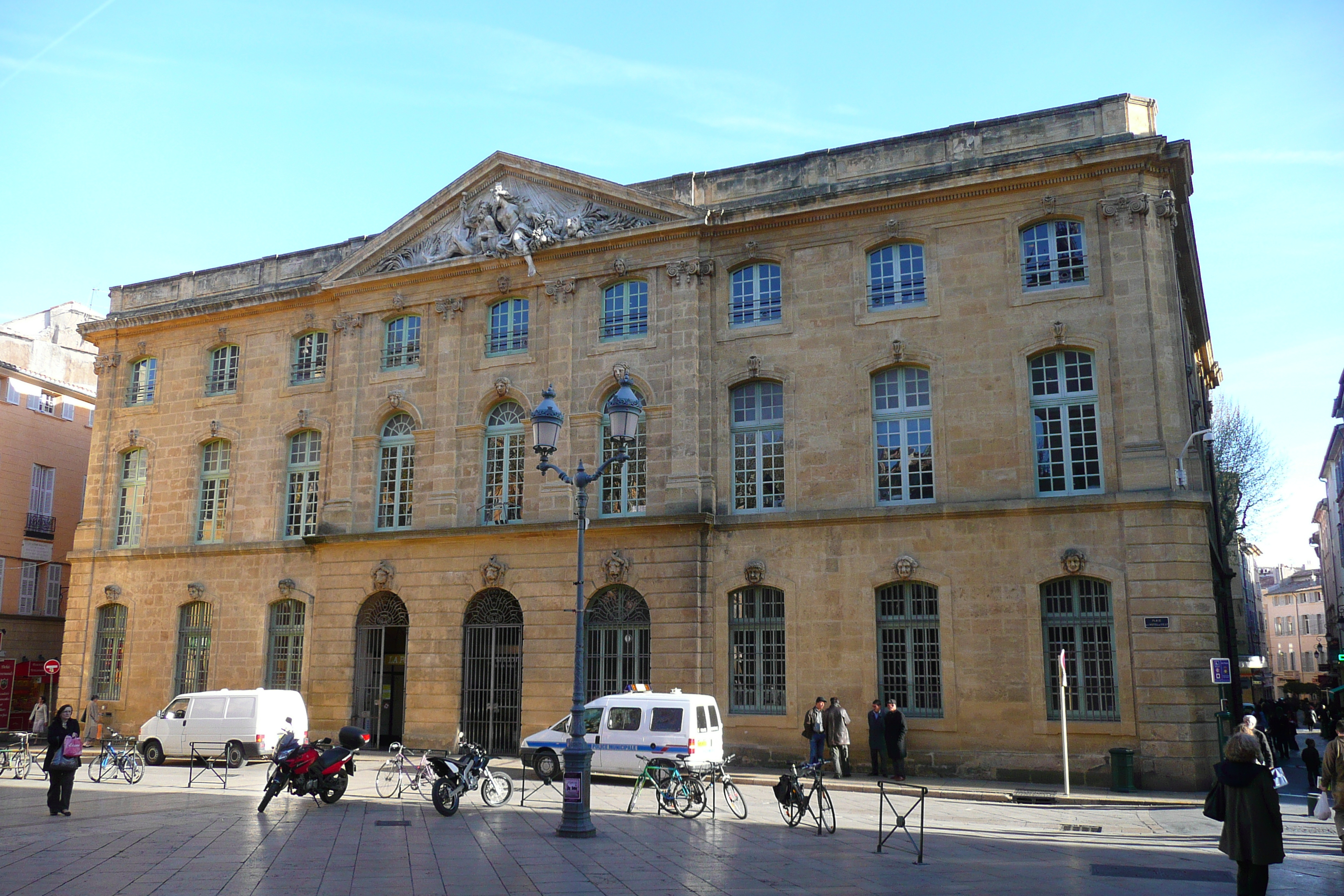 รูปถ่าย ฝรั่งเศส(France) แอ็กซ์-อ็อง-โพรว็องส์(Aix en Provence) ศาลาว่าการเมืองแอ็กซ์(Aix Town Hall) 2008-04 3