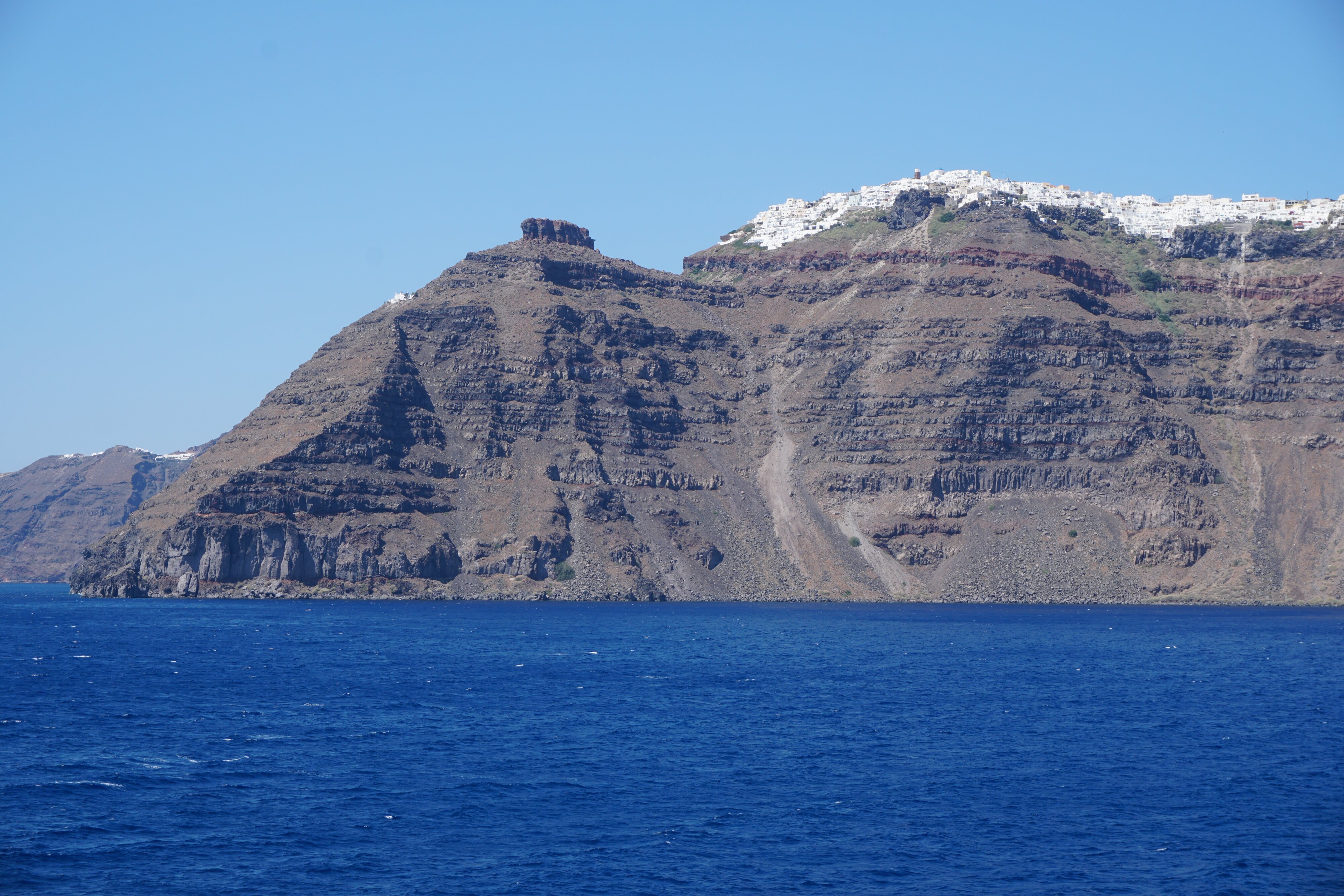 รูปถ่าย กรีก(Greece) ซานโตรินี(Santorini) แอ่งภูเขาไฟซานโตรินี(Santorini caldera) 2016-07 4