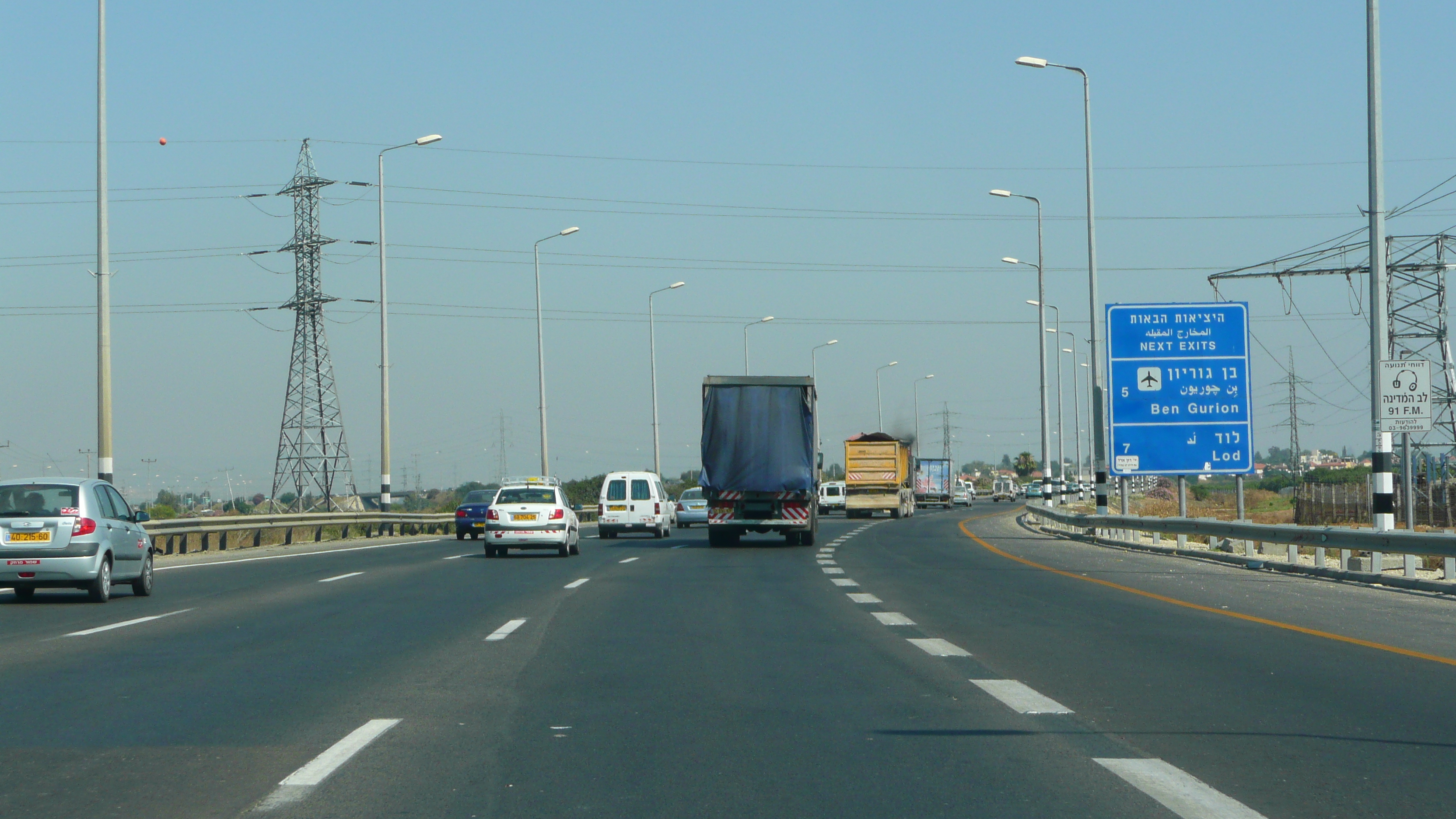 รูปถ่าย อิสราเอล(Israel) จากเทลอาวีฟไปท่าอากาศยานเบนกูเรียน(Tel Aviv to Ben Gurion Airport) 2007-06 54