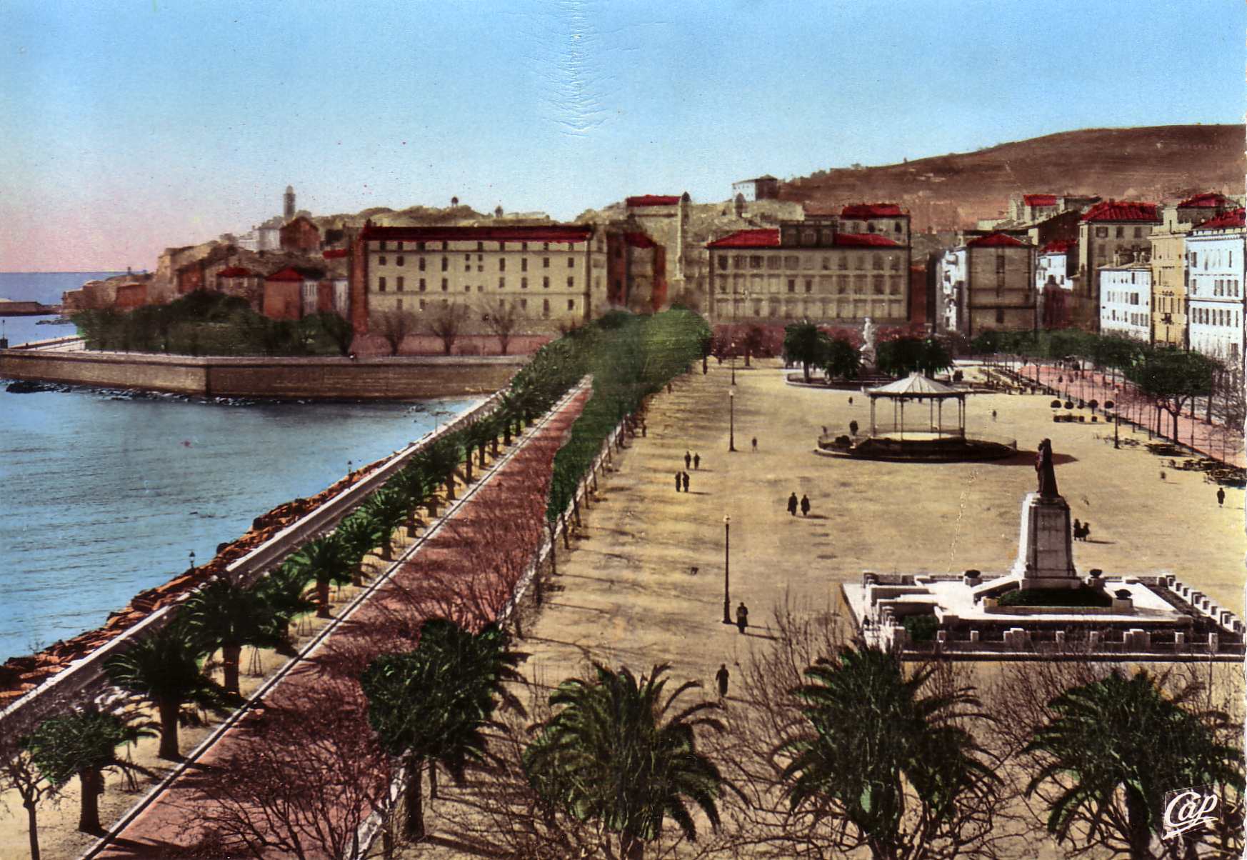 รูปถ่าย ฝรั่งเศส(France) คอร์สิคา(Corsica) โปสการ์ดเก่า(Old Postcards) บาสเทีย(Bastia) 1900-01 3