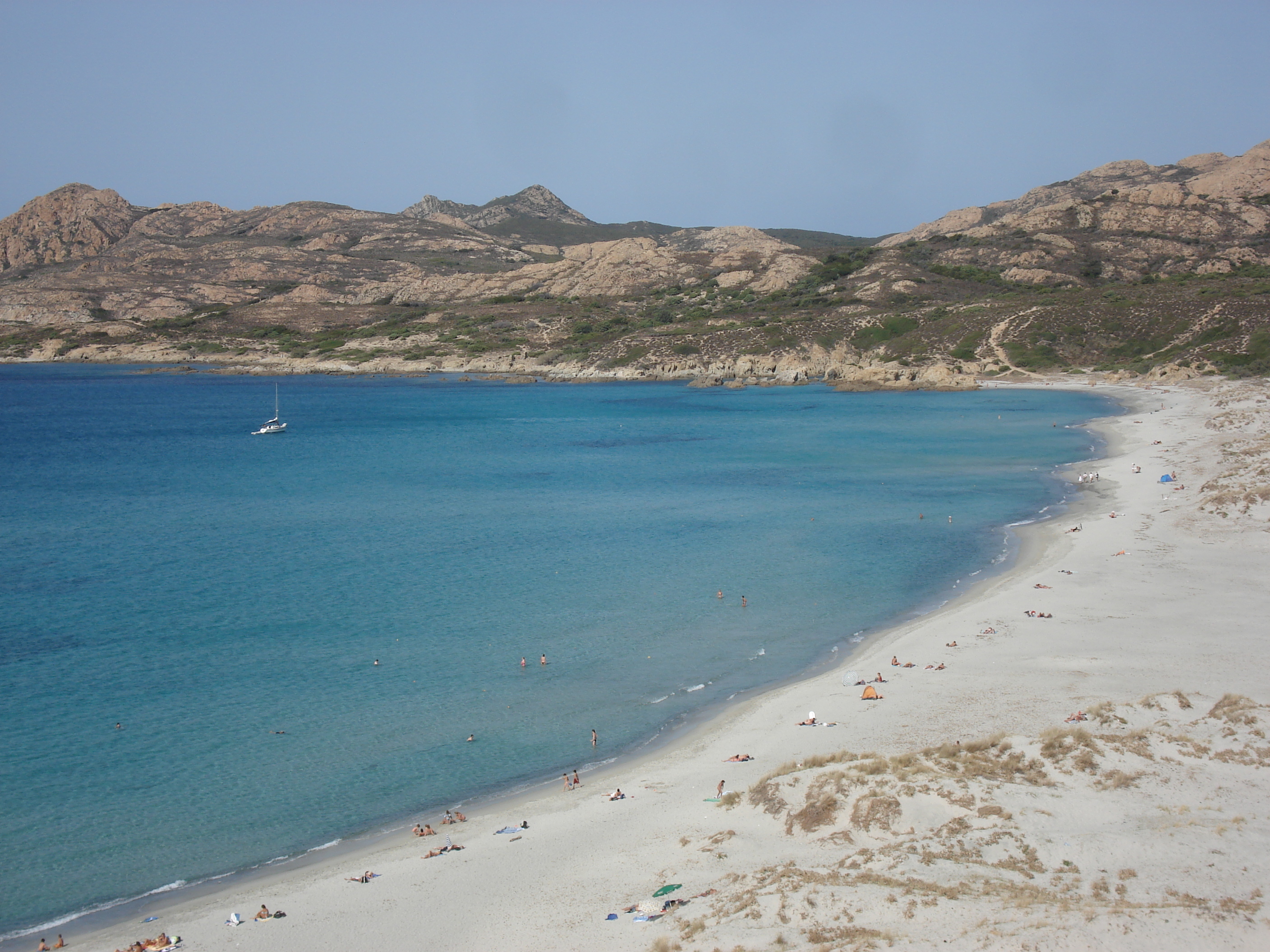 รูปถ่าย ฝรั่งเศส(France) คอร์สิคา(Corsica) ทะเลทรายอากรียาต(Agriates Desert) 2006-09 27