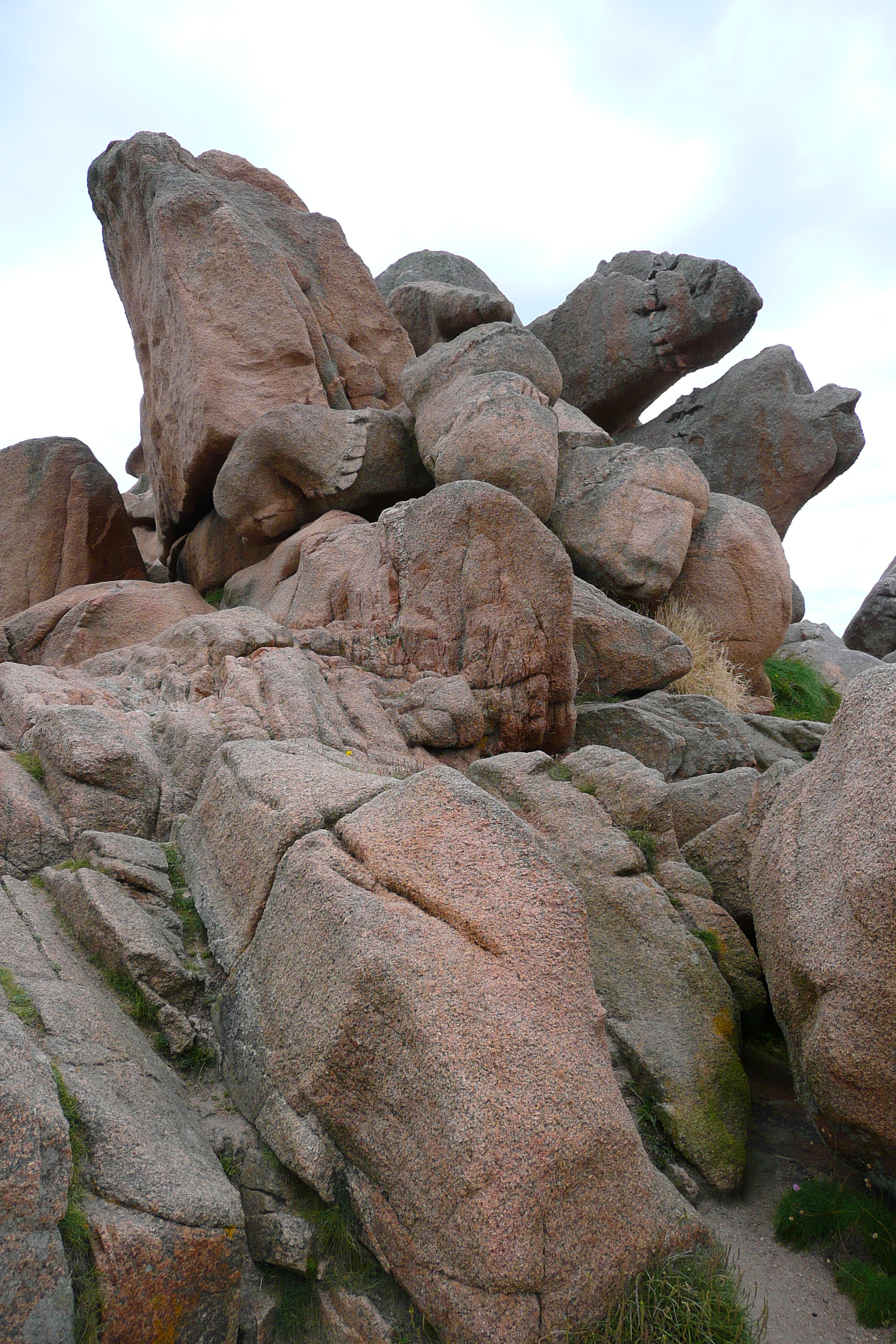 รูปถ่าย ฝรั่งเศส(France) แปร์รอส-กีแรก(Perros Guirec) หิน  แกรนิตชมพู (Cote de granite rose) 2007-08 10