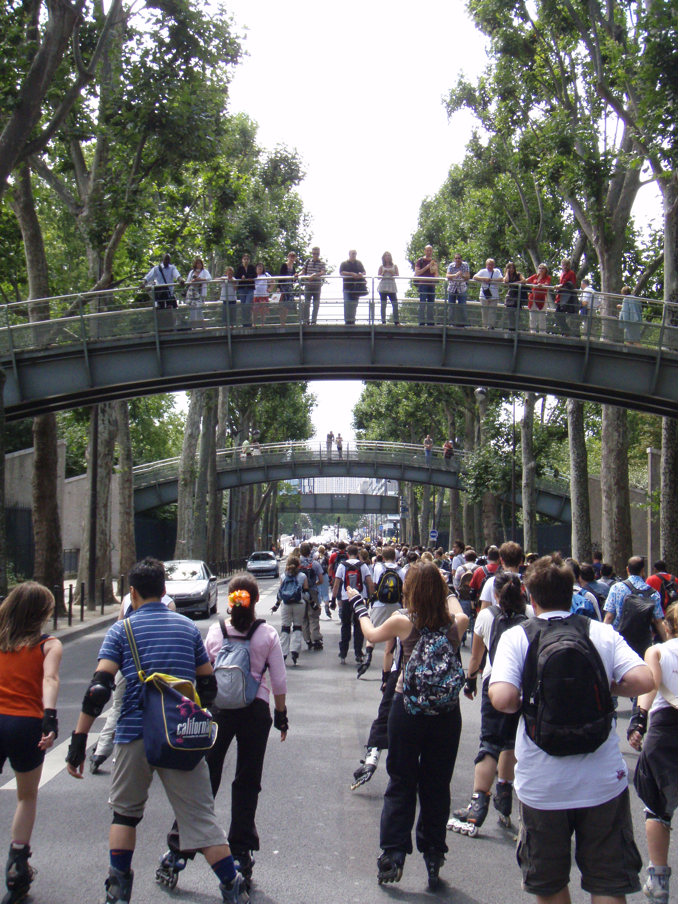 รูปถ่าย ฝรั่งเศส(France) ปารีส(Paris) เล่นสเก็ตในปารีส(Randonnee Roller et Coquillages) 2007-07 45