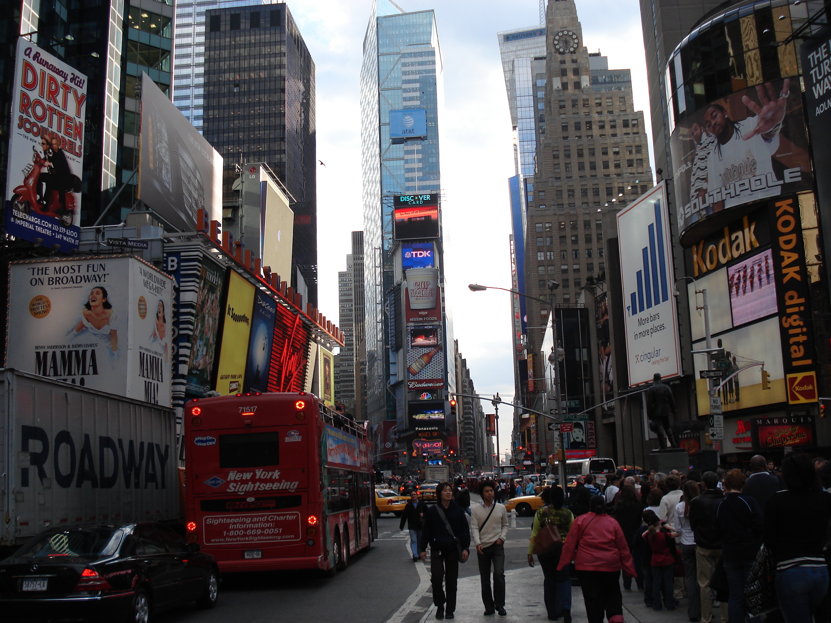 รูปถ่าย สหรัฐอเมริกา(United States) นิวยอร์ก(New York) ไทม์สแควร์(Times Square) 2006-03 11