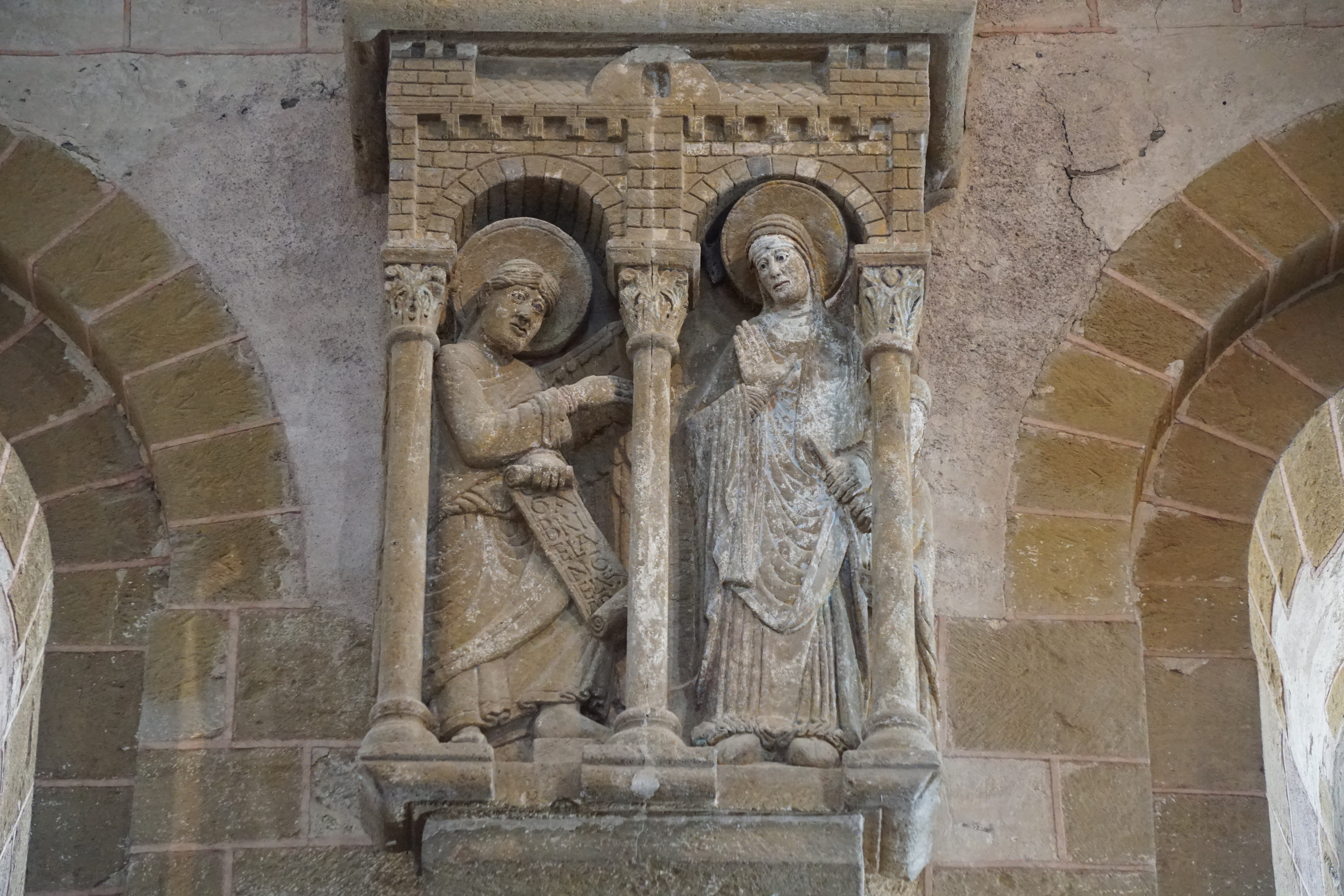 รูปถ่าย ฝรั่งเศส(France) กงก์(Conques) โบสถ์แซ็งต์-ฟัว เดอ กงก์(Abbatiale Sainte-Foy de Conques) 2018-04 16