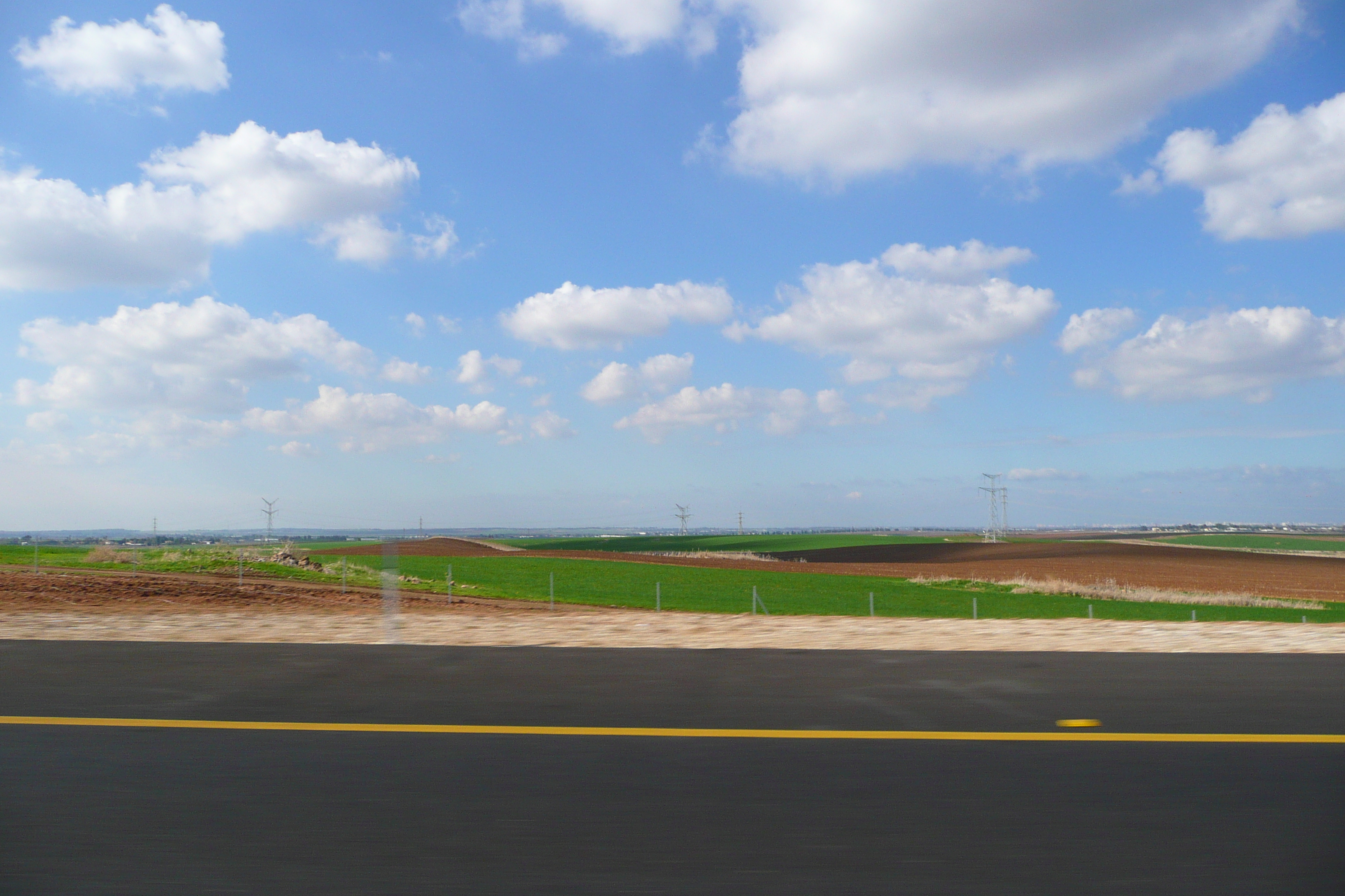 รูปถ่าย อิสราเอล(Israel) ถนนจากเทลอาวีฟไปเบเออร์เชบา(Tel Aviv to Beer Sheva road) 2007-12 26