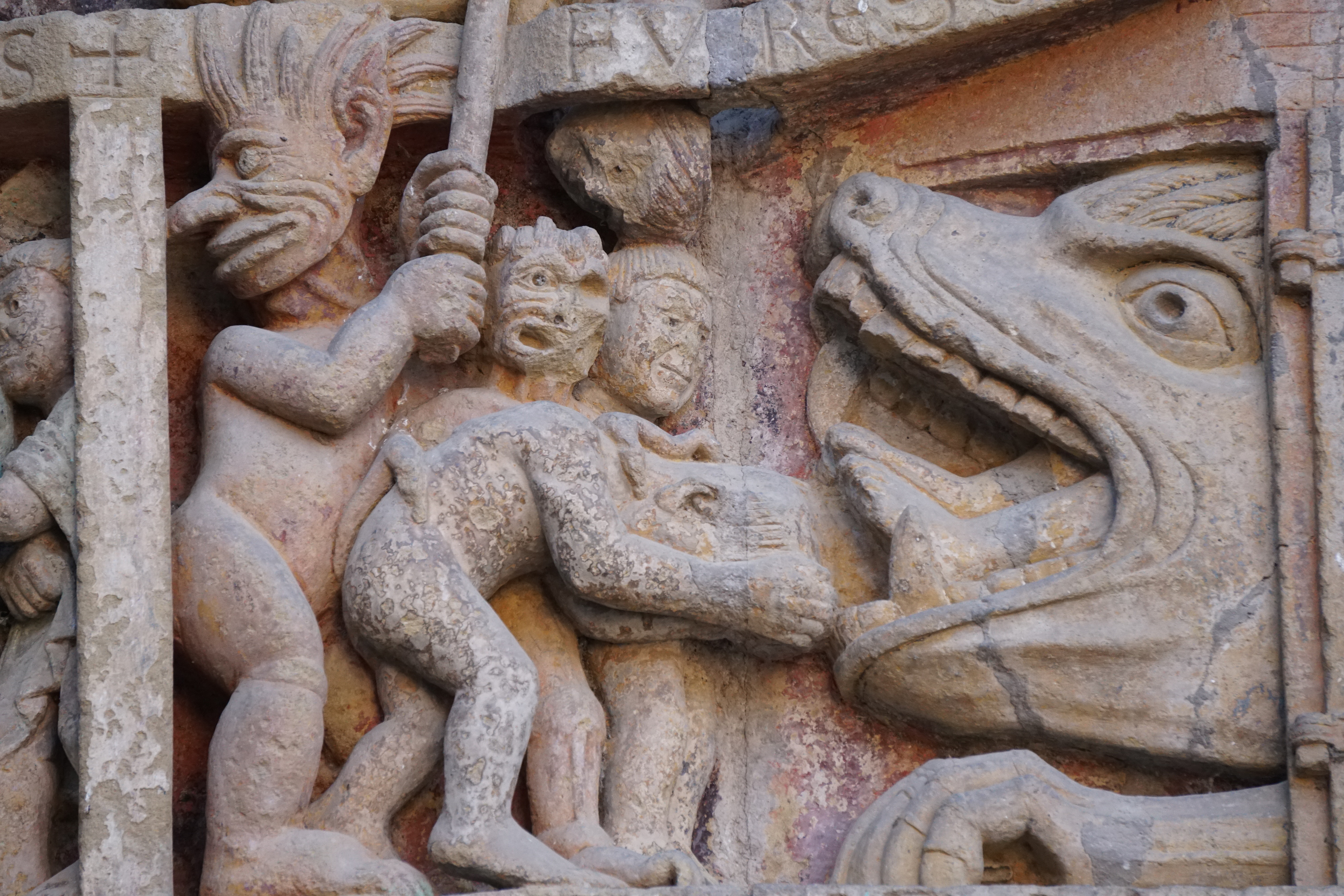 รูปถ่าย ฝรั่งเศส(France) กงก์(Conques) โบสถ์แซ็งต์-ฟัว เดอ กงก์(Abbatiale Sainte-Foy de Conques) 2018-04 109