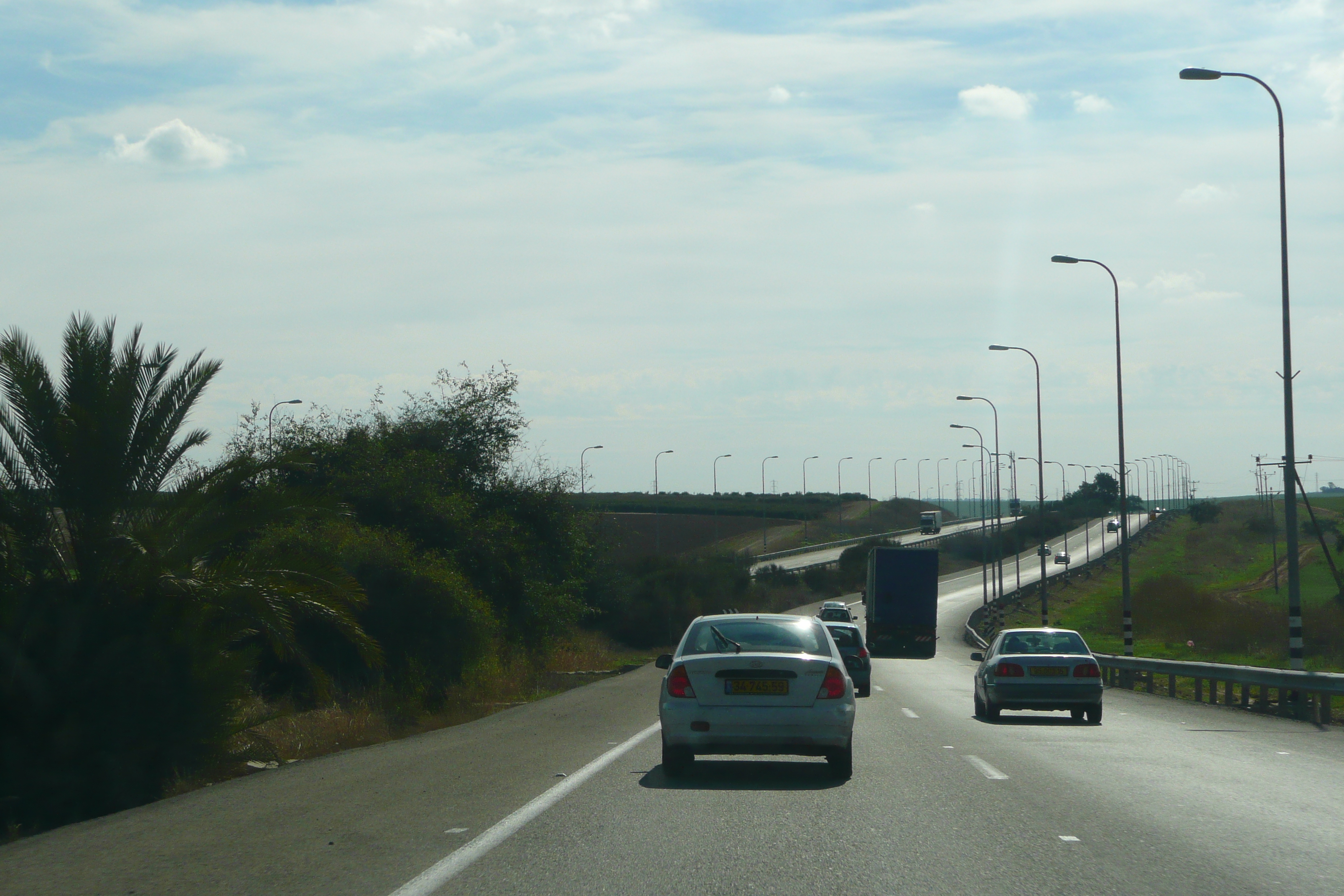 รูปถ่าย อิสราเอล(Israel) ถนนจากเทลอาวีฟไปเบเออร์เชบา(Tel Aviv to Beer Sheva road) 2007-12 28