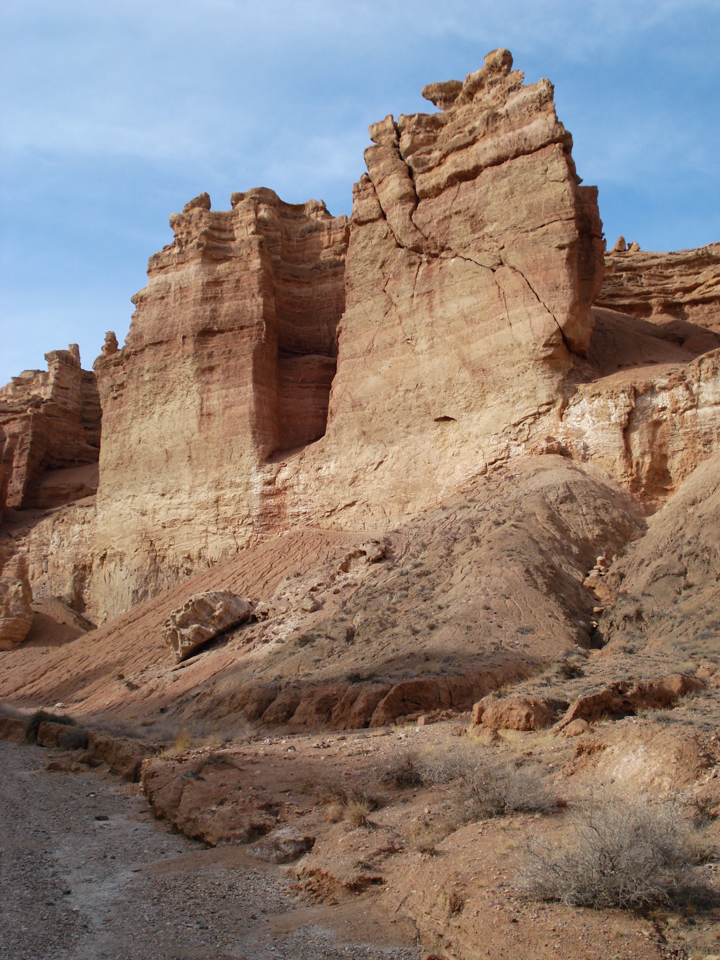 รูปถ่าย คาซัคสถาน(Kazakhstan) หุบผาชารึน(Charyn Canyon) 2007-03 115
