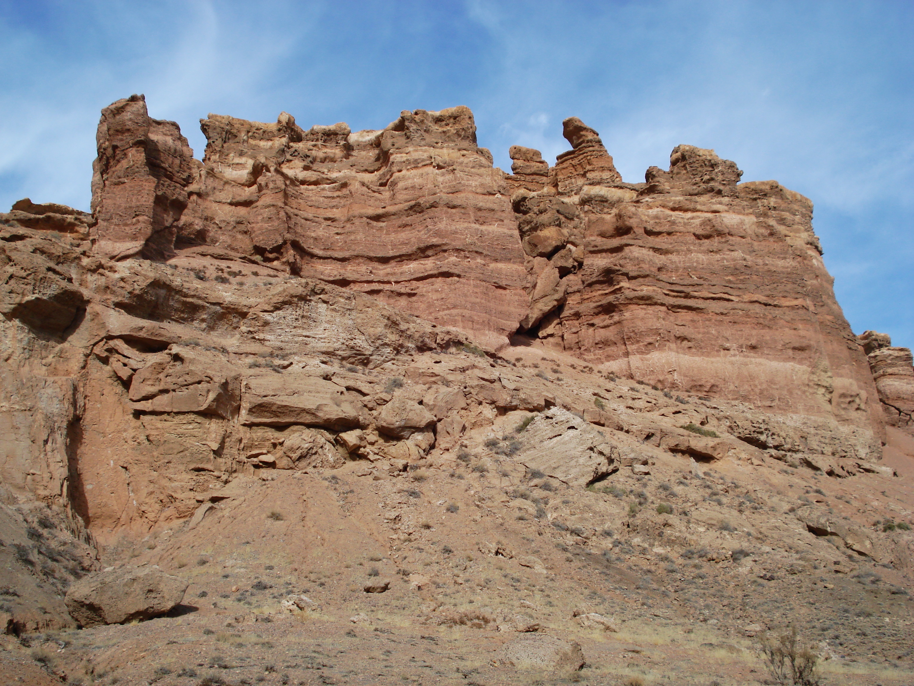 รูปถ่าย คาซัคสถาน(Kazakhstan) หุบผาชารึน(Charyn Canyon) 2007-03 157