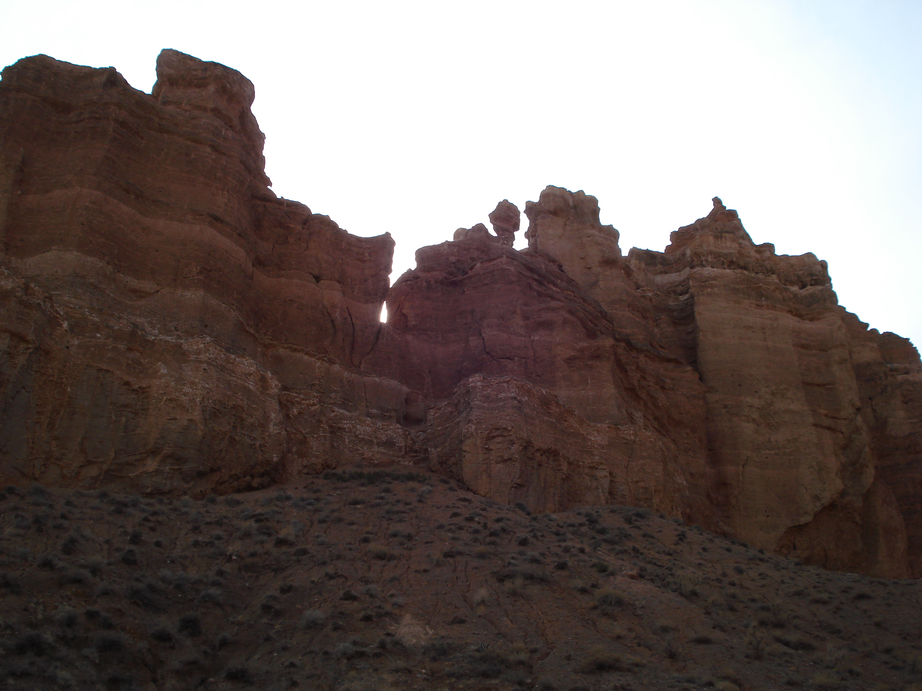 รูปถ่าย คาซัคสถาน(Kazakhstan) หุบผาชารึน(Charyn Canyon) 2007-03 103