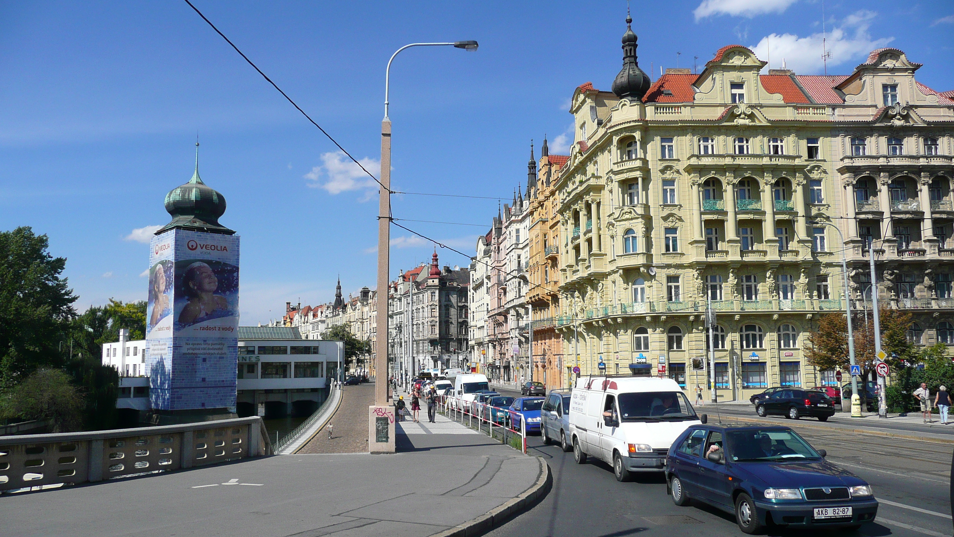 รูปถ่าย สาธารณรัฐเช็ก(Czech Republic) ปราก(Prague) แม่น้ำวัลตาวา(Vltava river) 2007-07 29