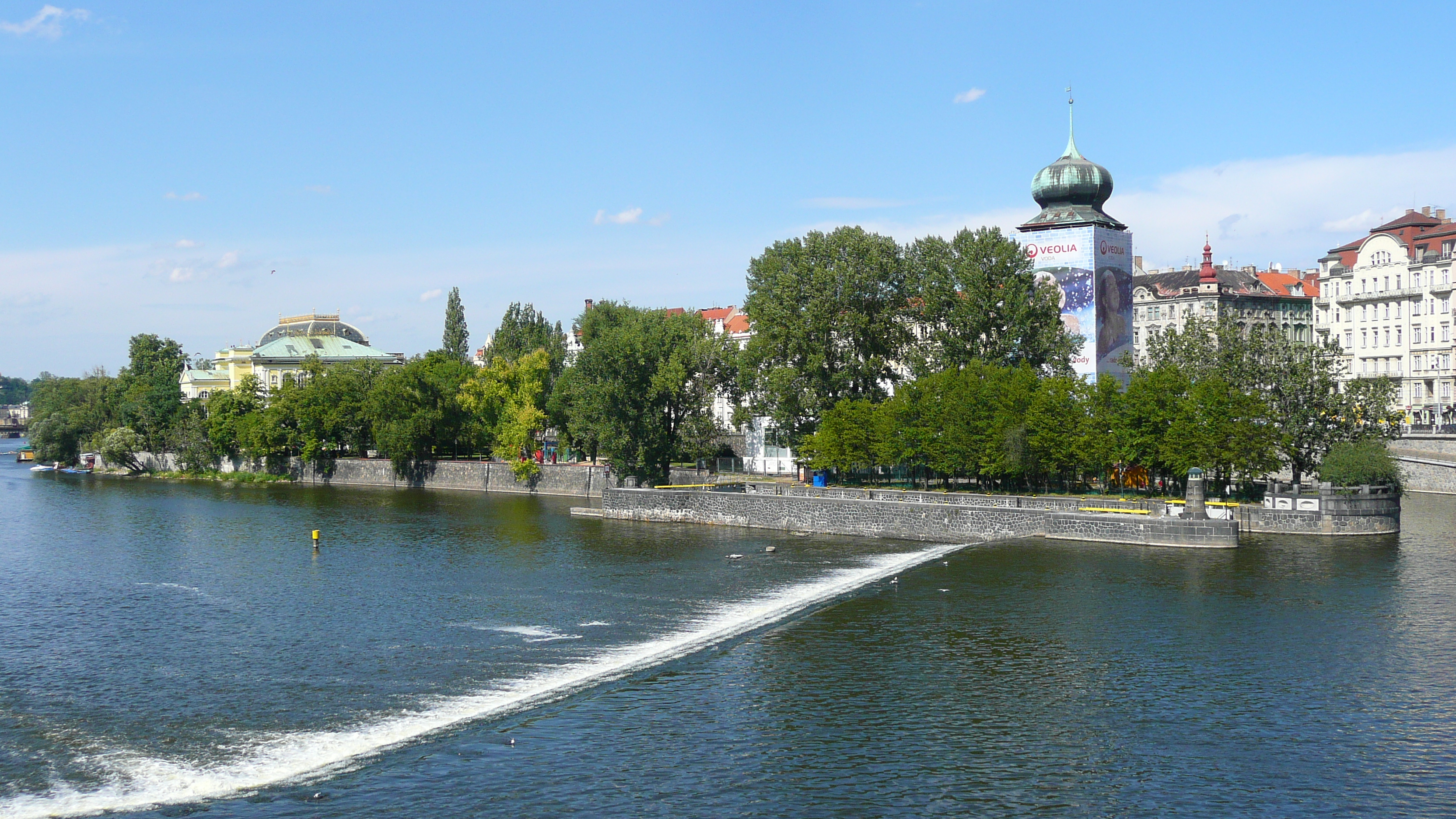 รูปถ่าย สาธารณรัฐเช็ก(Czech Republic) ปราก(Prague) แม่น้ำวัลตาวา(Vltava river) 2007-07 27