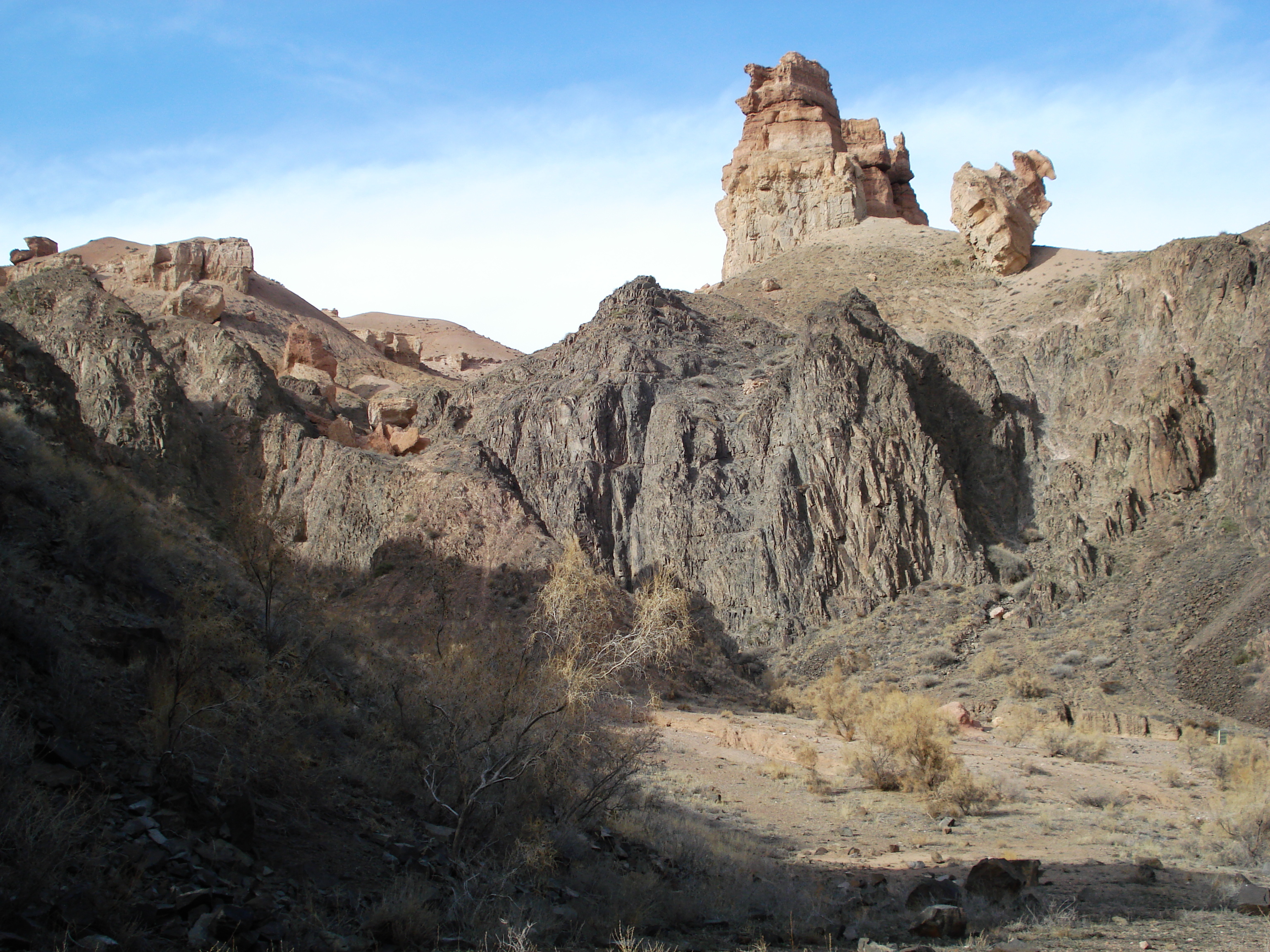รูปถ่าย คาซัคสถาน(Kazakhstan) หุบผาชารึน(Charyn Canyon) 2007-03 240