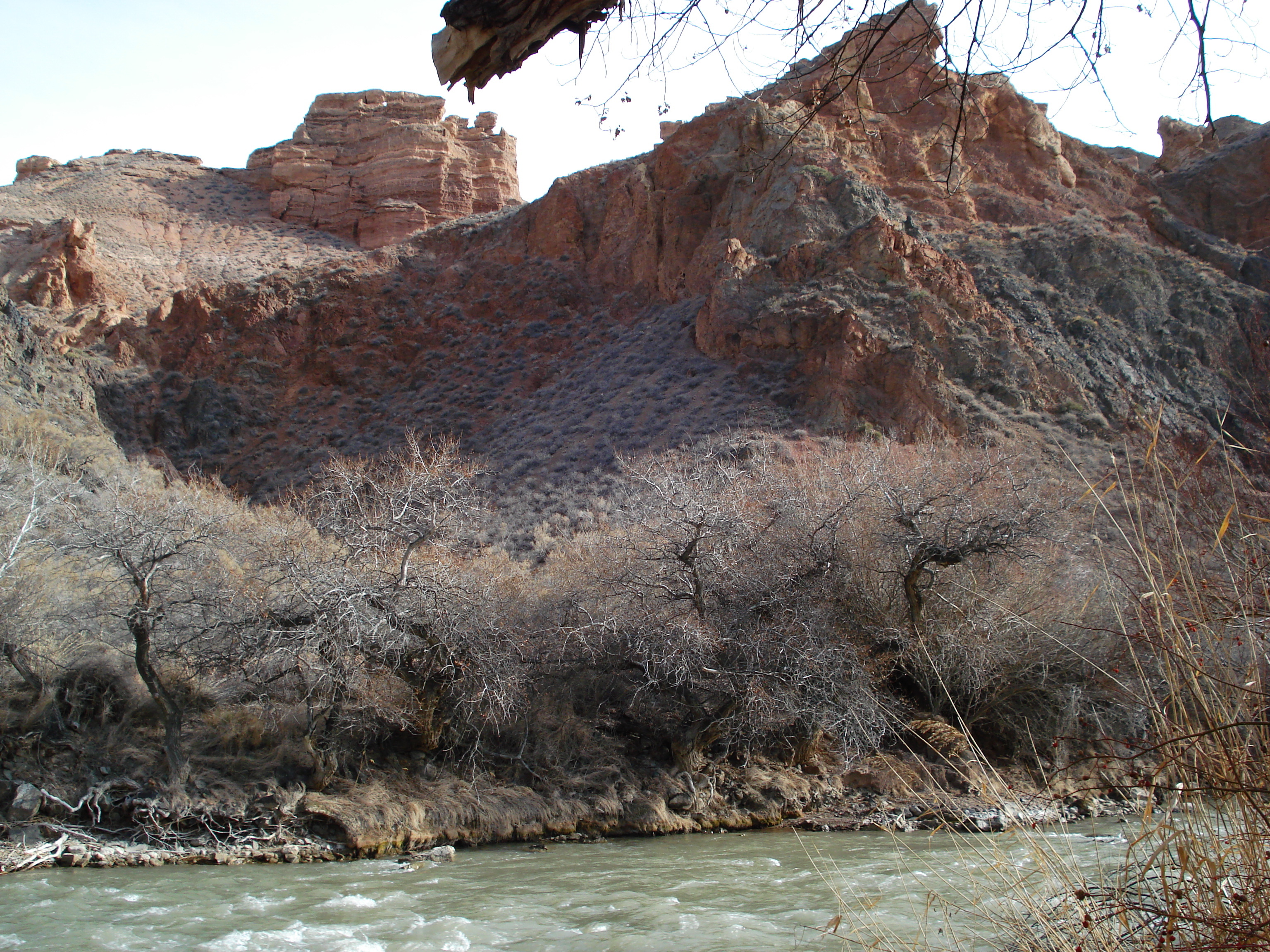 รูปถ่าย คาซัคสถาน(Kazakhstan) หุบผาชารึน(Charyn Canyon) 2007-03 50
