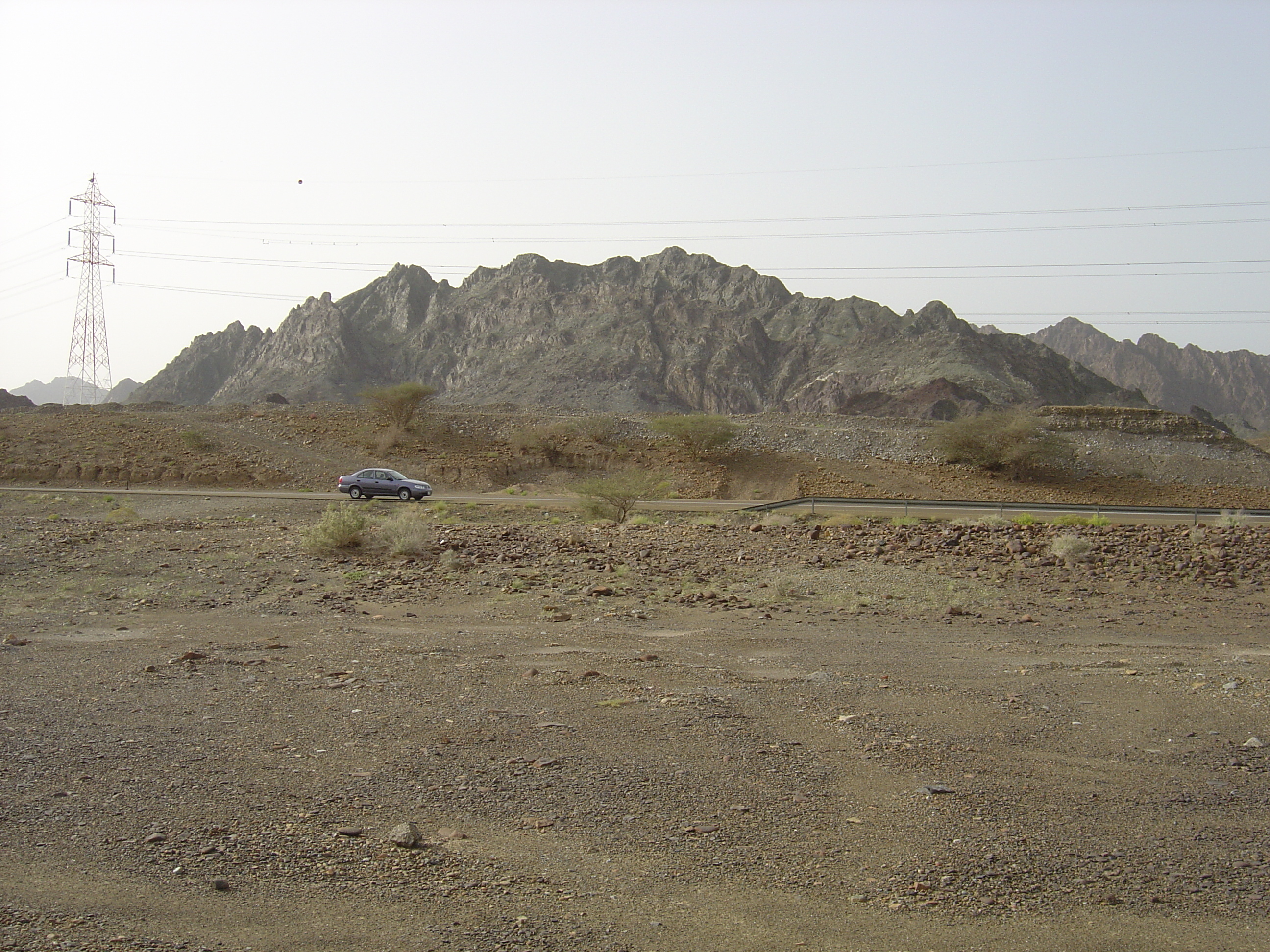 รูปถ่าย โอมาน(Oman) จากบูไรมิไปถนนโซฮาร์(Buraimi to Sohar road) 2005-03 19
