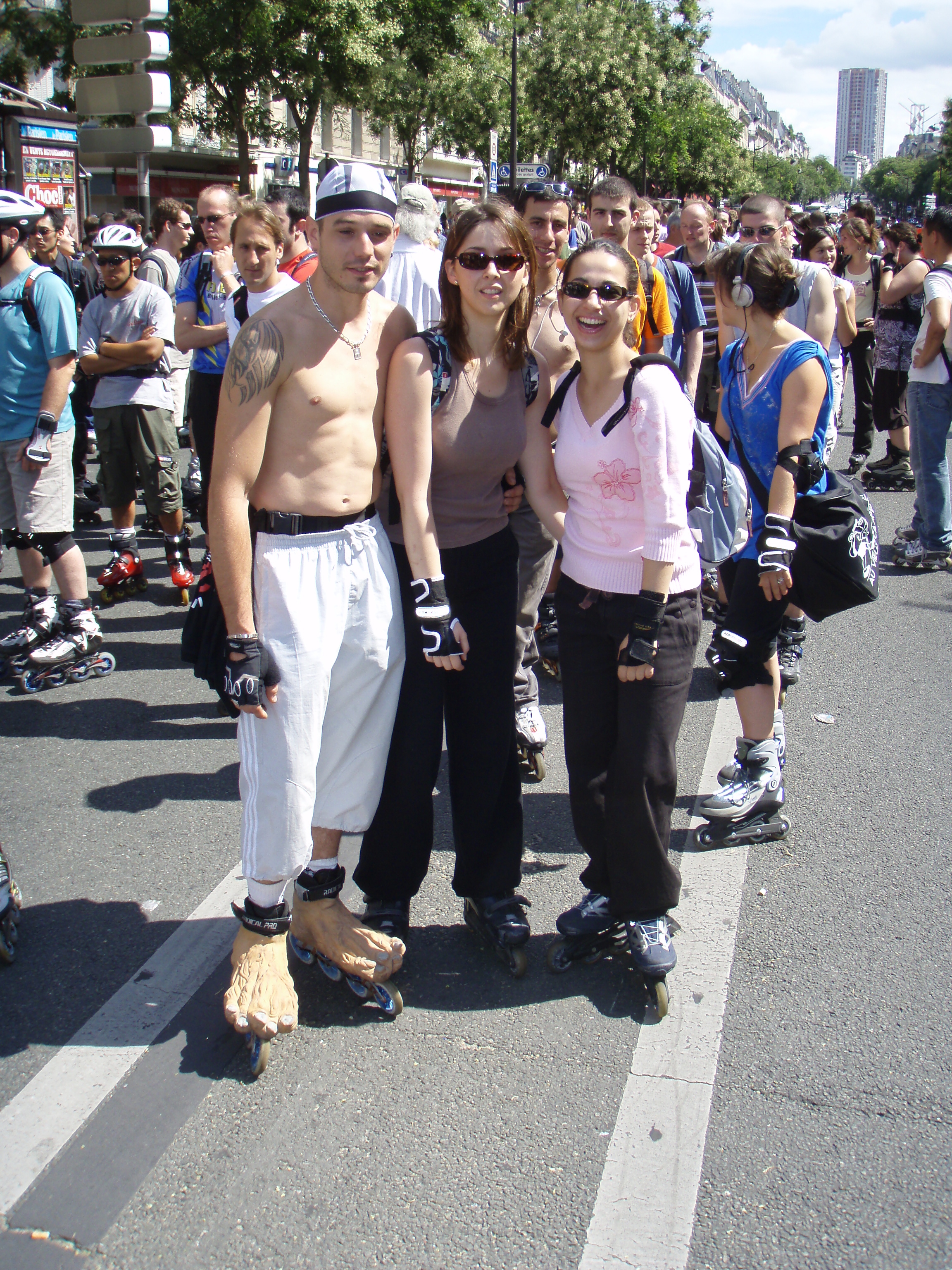 รูปถ่าย ฝรั่งเศส(France) ปารีส(Paris) เล่นสเก็ตในปารีส(Randonnee Roller et Coquillages) 2007-07 109