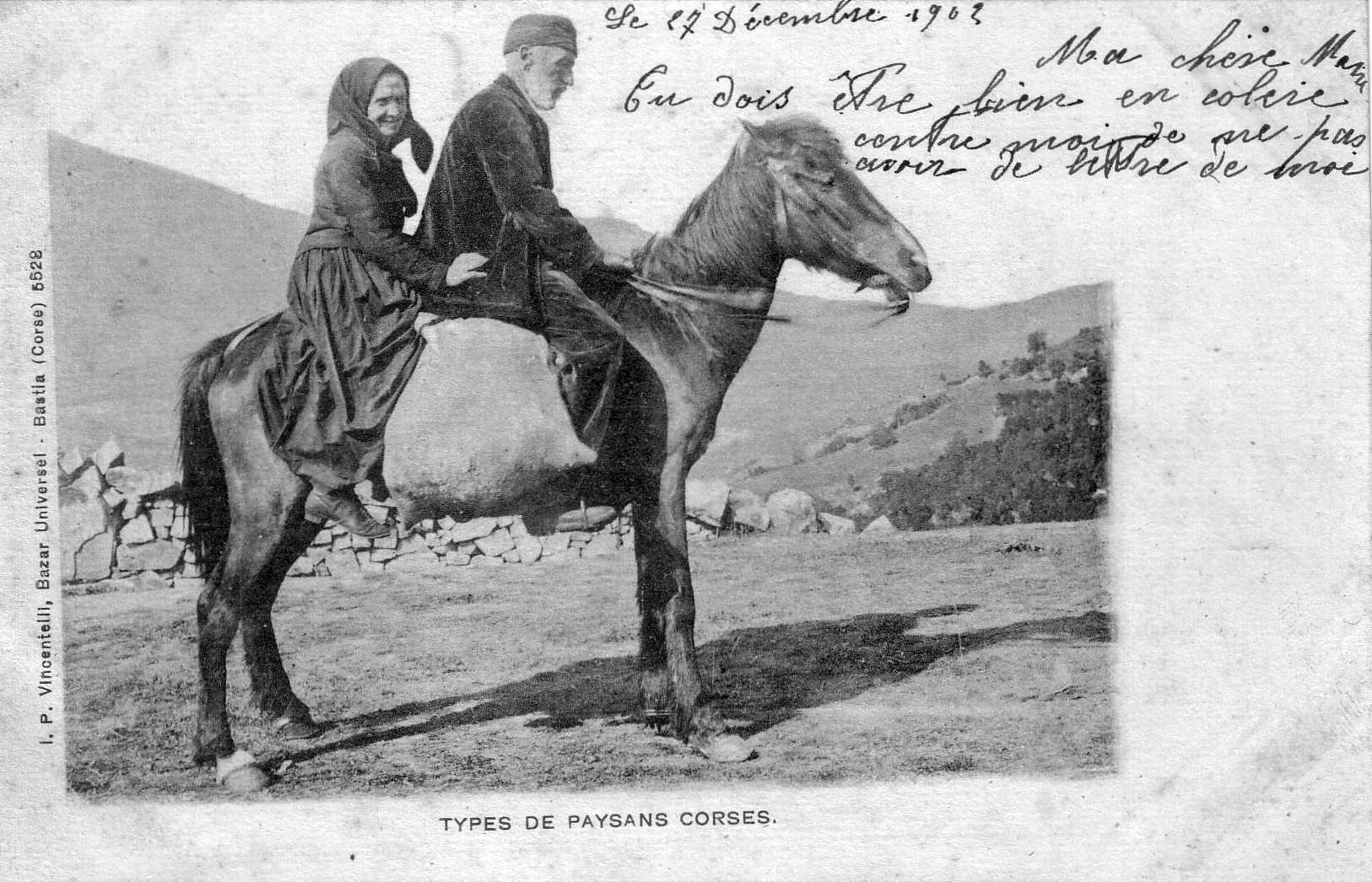 รูปถ่าย ฝรั่งเศส(France) คอร์สิคา(Corsica) โปสการ์ดเก่า(Old Postcards) 1900-01 8